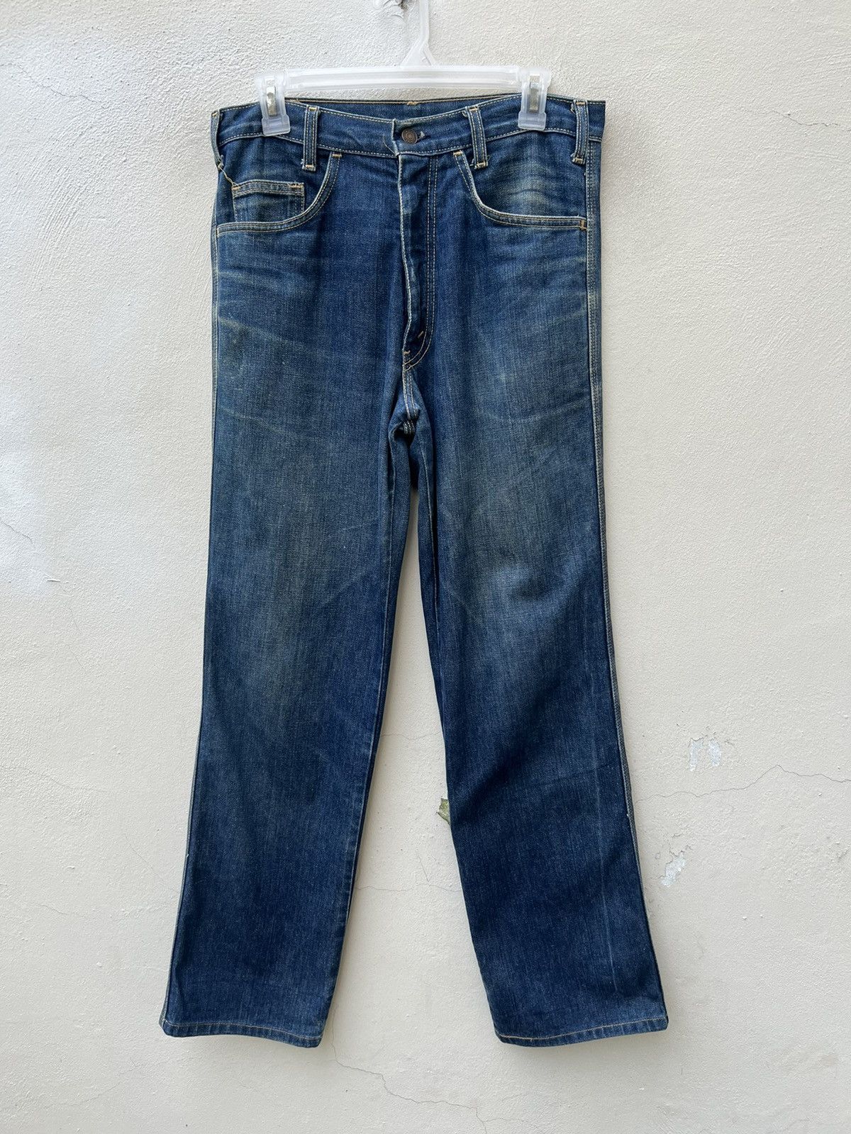 Levi's Vintage 80s Levi’s White Tab Fade Denim Trashed Jeans Size US 31 - 6 Thumbnail
