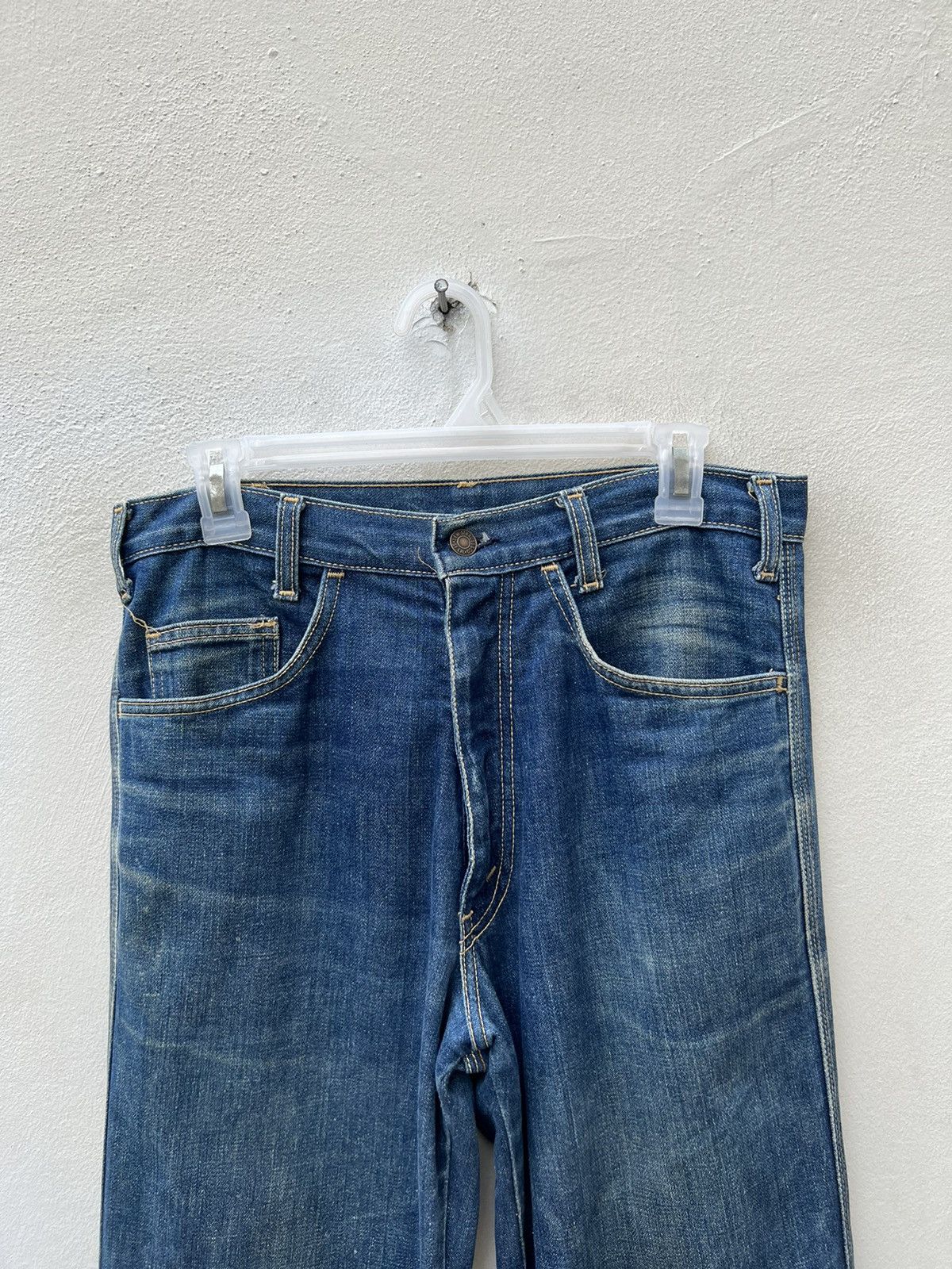 Levi's Vintage 80s Levi’s White Tab Fade Denim Trashed Jeans Size US 31 - 7 Thumbnail