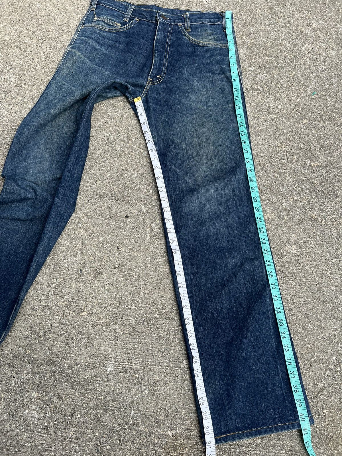 Levi's Vintage 80s Levi’s White Tab Fade Denim Trashed Jeans Size US 31 - 4 Thumbnail