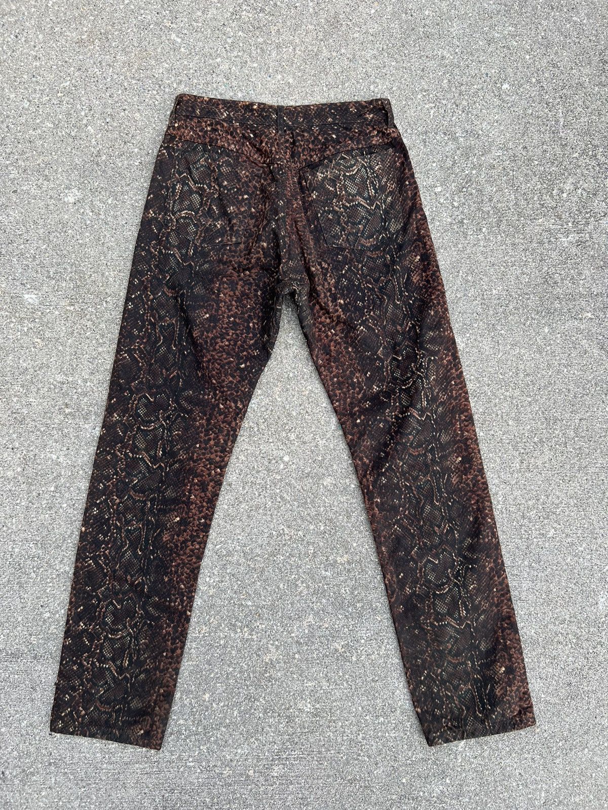 A.P.C. Vintage A.P.C. Python Scales Design Waxed Jeans Size US 28 / EU 44 - 5 Thumbnail