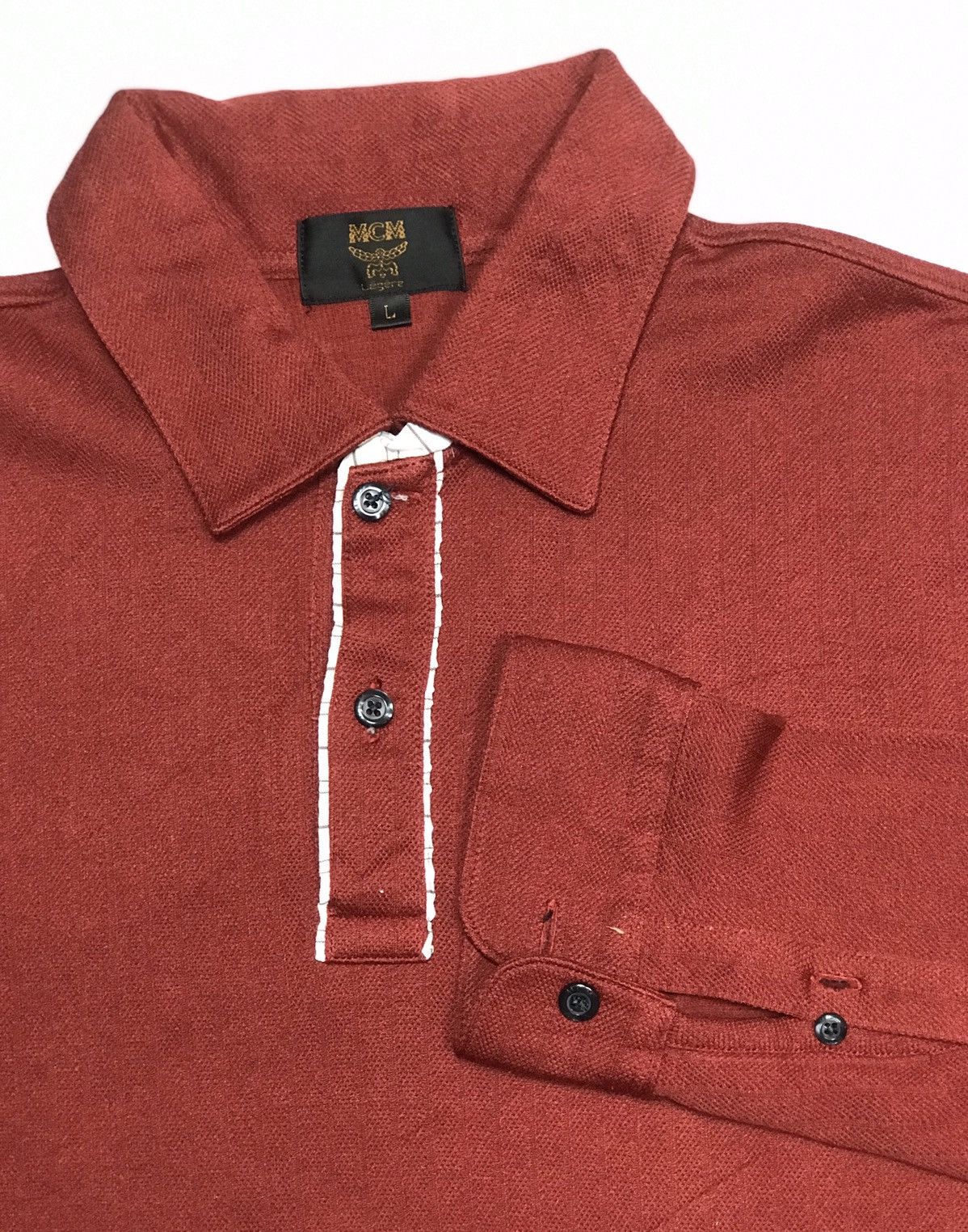MCM × Vintage MCM Legere worldwide Polo Longsleeve exclusive vintage off Size US L / EU 52-54 / 3 - 1 Thumbnail