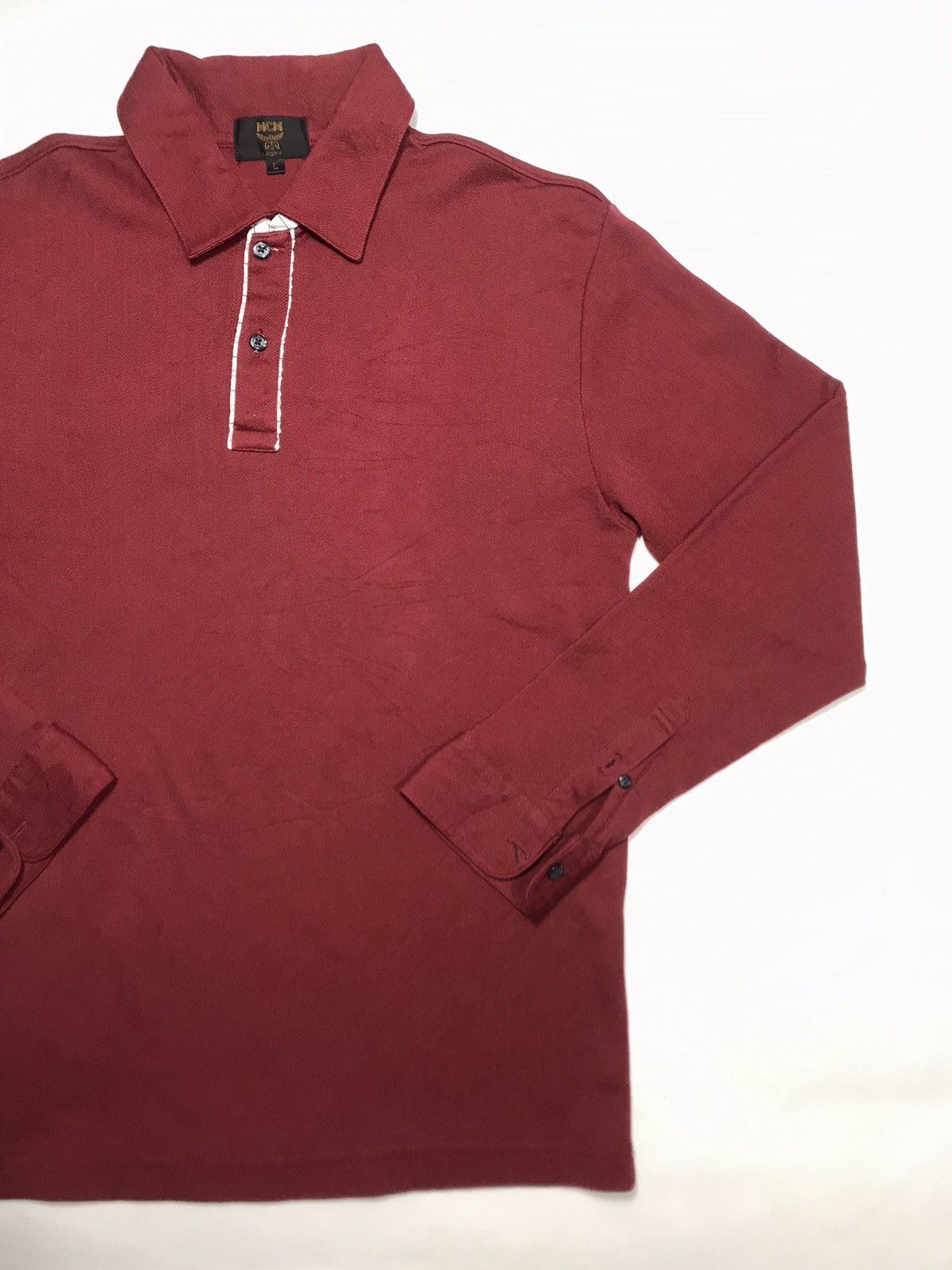 MCM × Vintage MCM Legere worldwide Polo Longsleeve exclusive vintage off Size US L / EU 52-54 / 3 - 3 Thumbnail