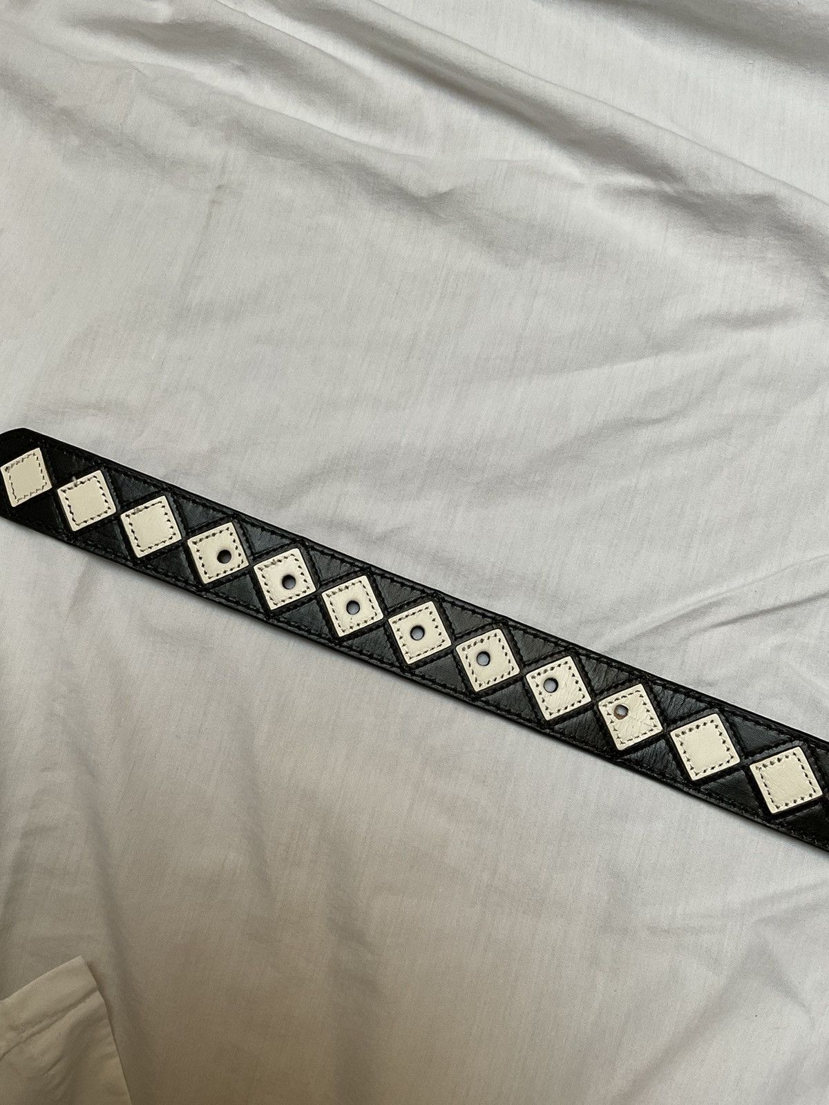 Stussy Stussy Argyle Stitch Leather Belt | Grailed