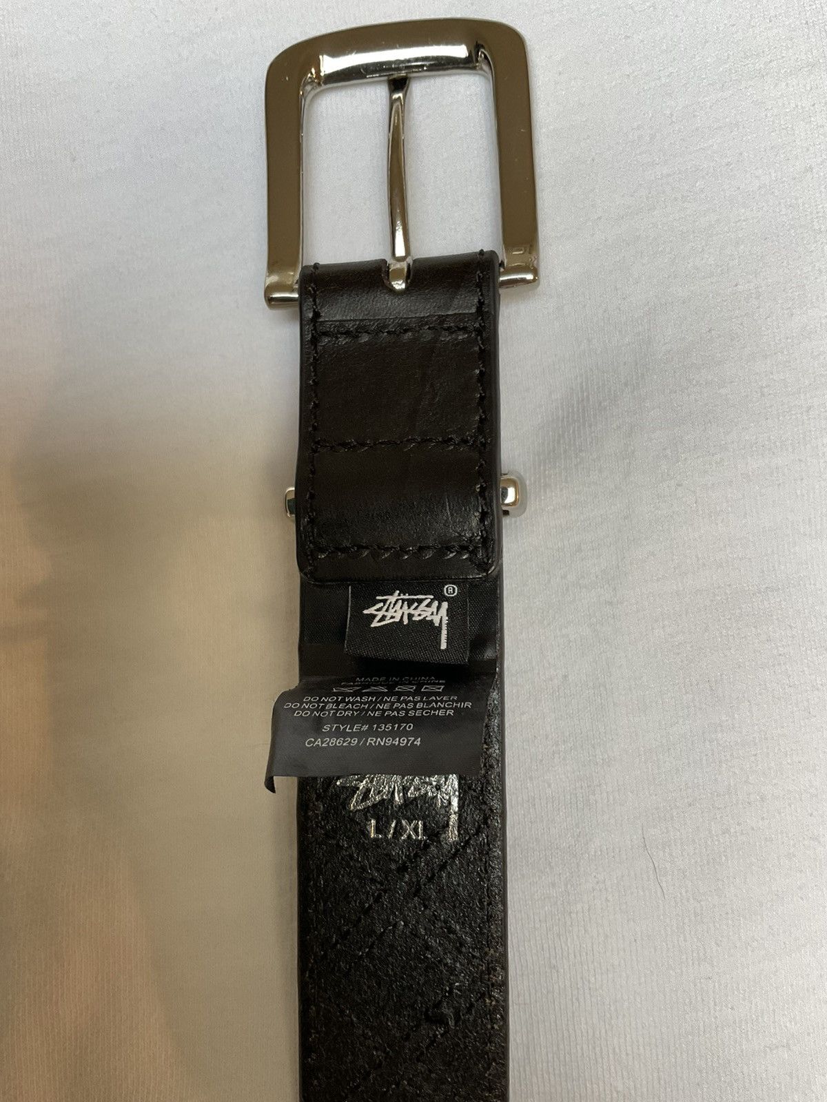 小物 STUSSY ARGLE STITCH LETHER BELT STUSSY ステューシー ベルト メンズ Argyle Stitch Leather