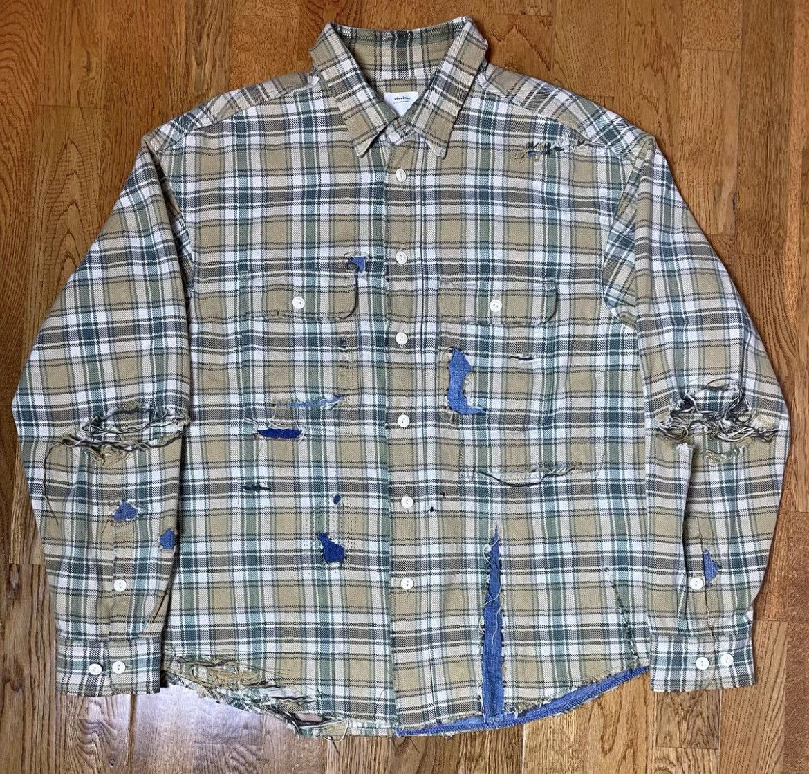 Visvim VISVIM | “Wally Shirt” (Printed Check) -Green- | Grailed