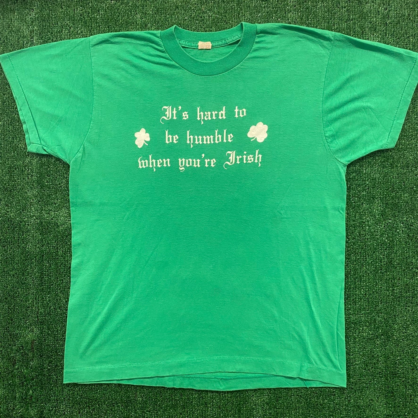 Vintage Irish Ireland Vintage 90s Shamrock T-Shirt Size US XL / EU 56 / 4 - 1 Thumbnail
