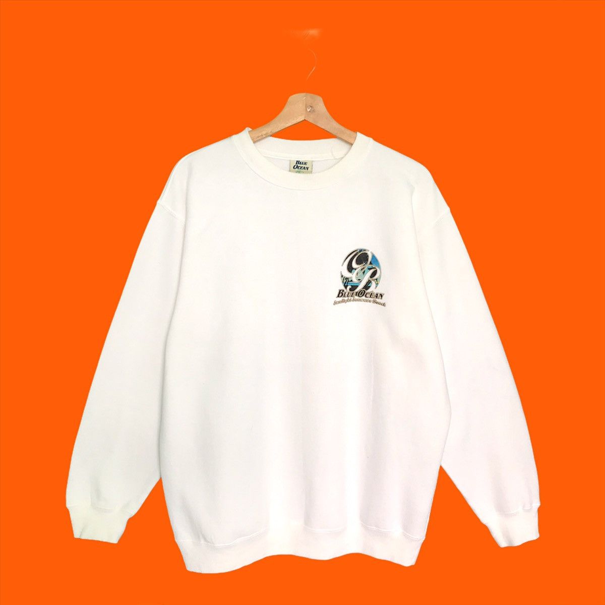 Quiksilver Blue Ocean Sunlight Seawave Beach Crewneck Sweatshirt Size US M / EU 48-50 / 2 - 5 Thumbnail