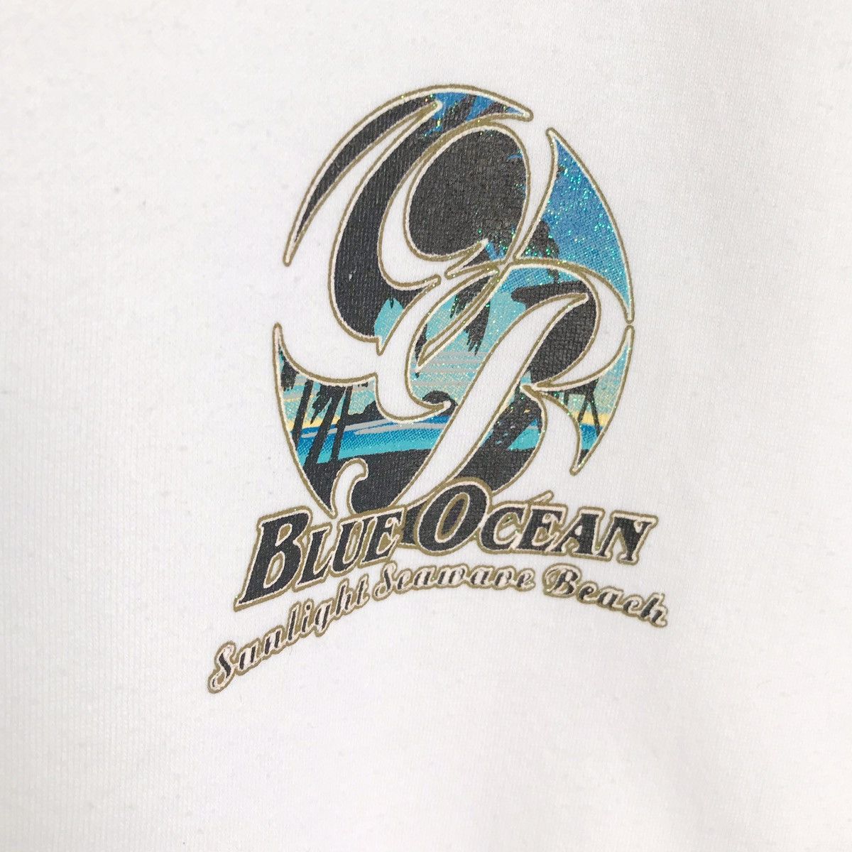 Quiksilver Blue Ocean Sunlight Seawave Beach Crewneck Sweatshirt Size US M / EU 48-50 / 2 - 7 Thumbnail