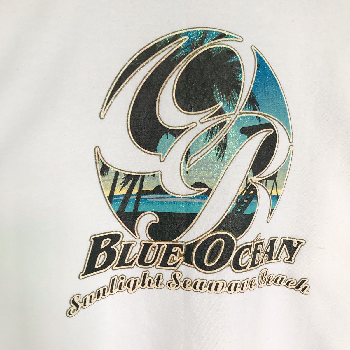 Quiksilver Blue Ocean Sunlight Seawave Beach Crewneck Sweatshirt Size US M / EU 48-50 / 2 - 4 Thumbnail