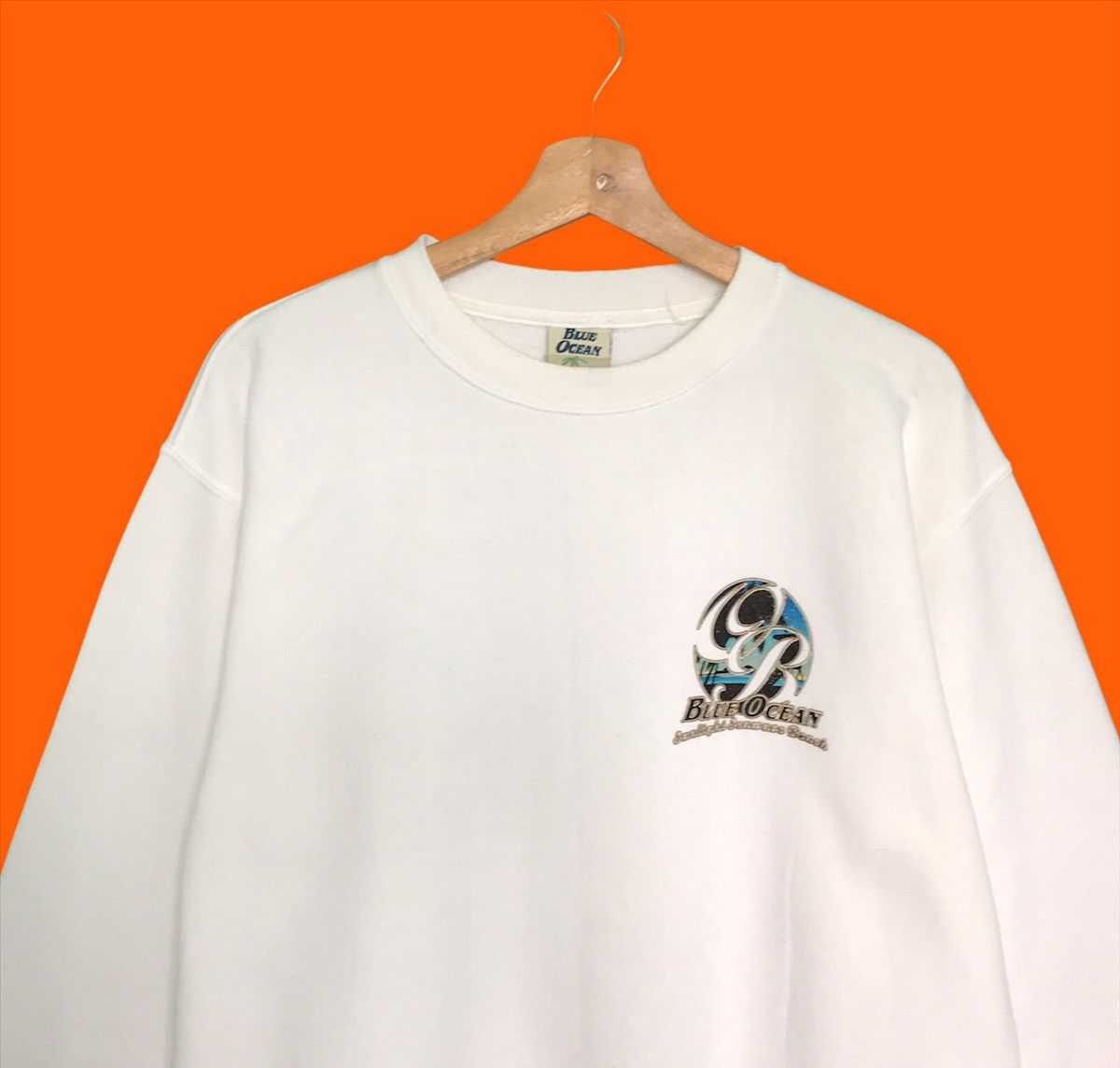 Quiksilver Blue Ocean Sunlight Seawave Beach Crewneck Sweatshirt Size US M / EU 48-50 / 2 - 6 Thumbnail