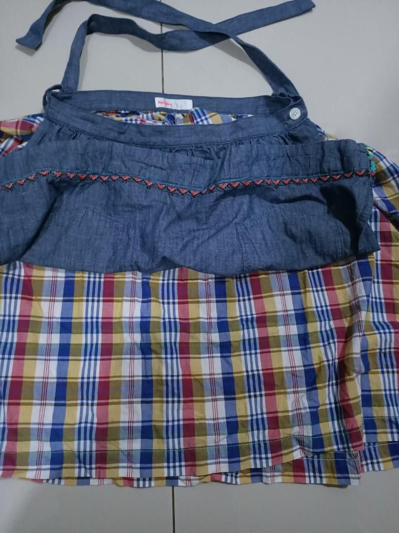 Issey Miyake Ne-net by Issey Miyake patchwork cooking apron dress Size US M / EU 48-50 / 2 - 3 Thumbnail