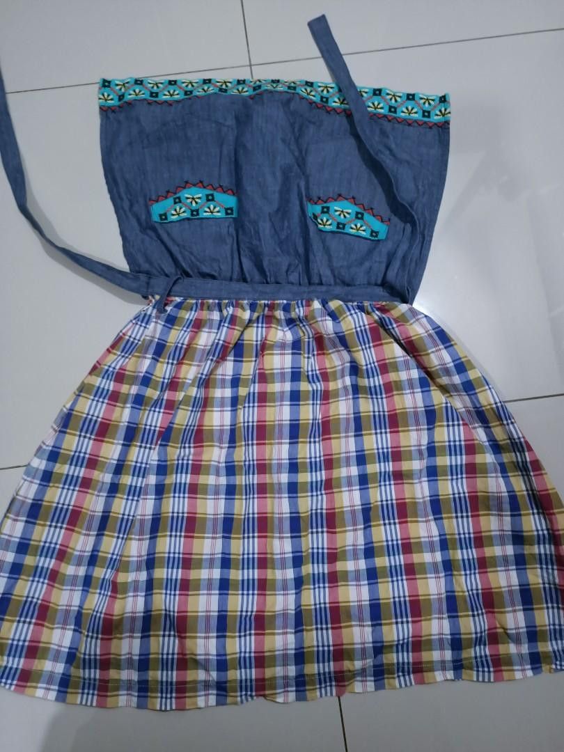 Issey Miyake Ne-net by Issey Miyake patchwork cooking apron dress Size US M / EU 48-50 / 2 - 4 Thumbnail