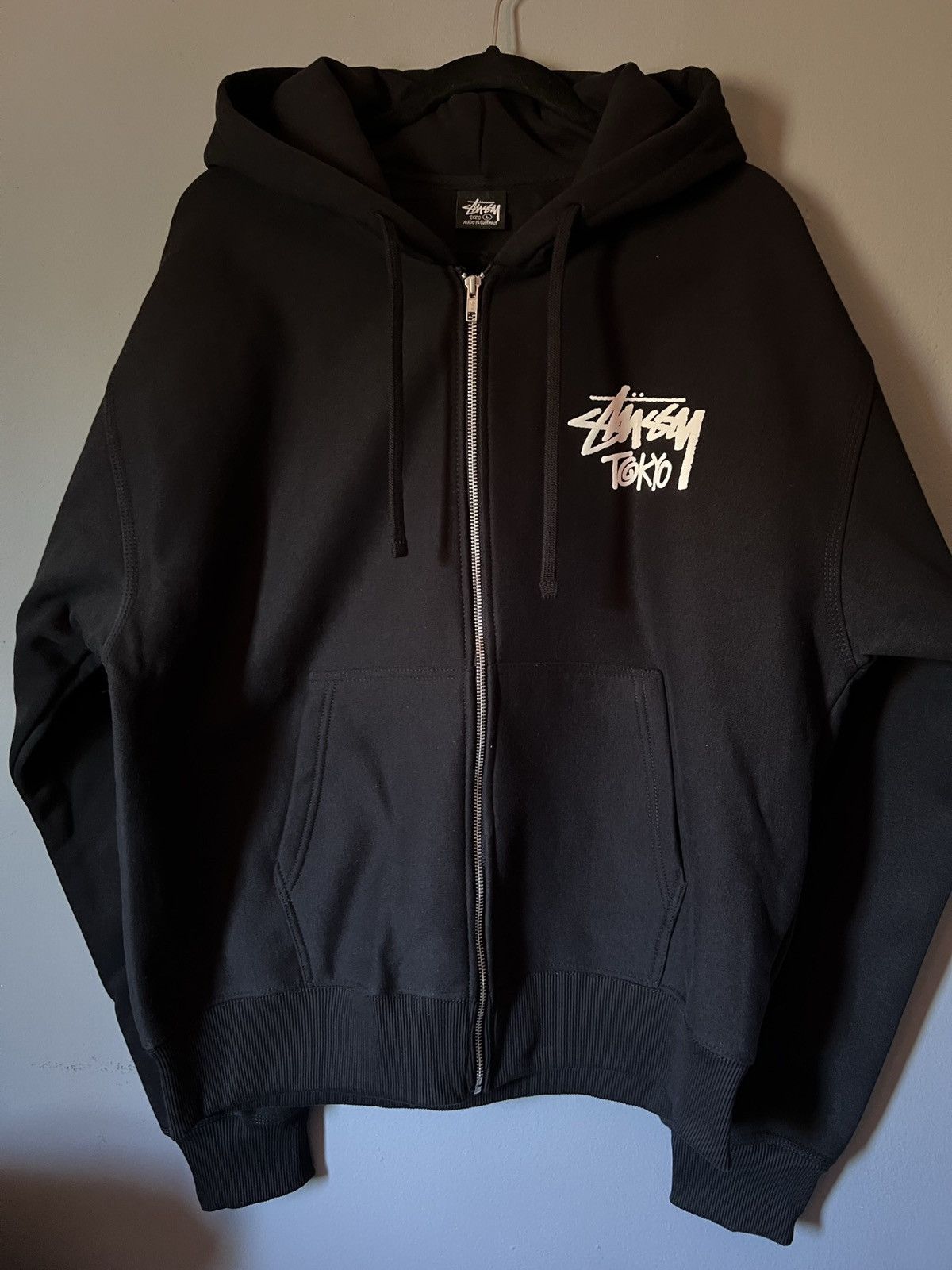 Stussy Black Stussy Tokyo Zip Up Hoodie Size US L / EU 52-54 / 3 - 2 Preview