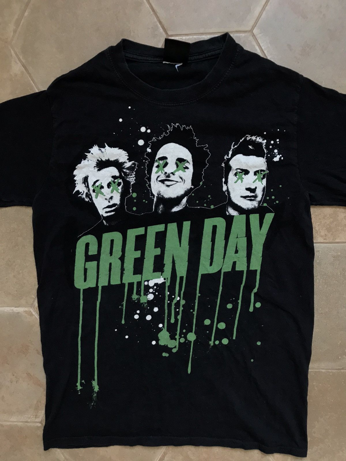 Band Tees × Vintage VINTAGE Y2K GREEN DAY FACE TEE Size US S / EU 44-46 / 1 - 3 Thumbnail