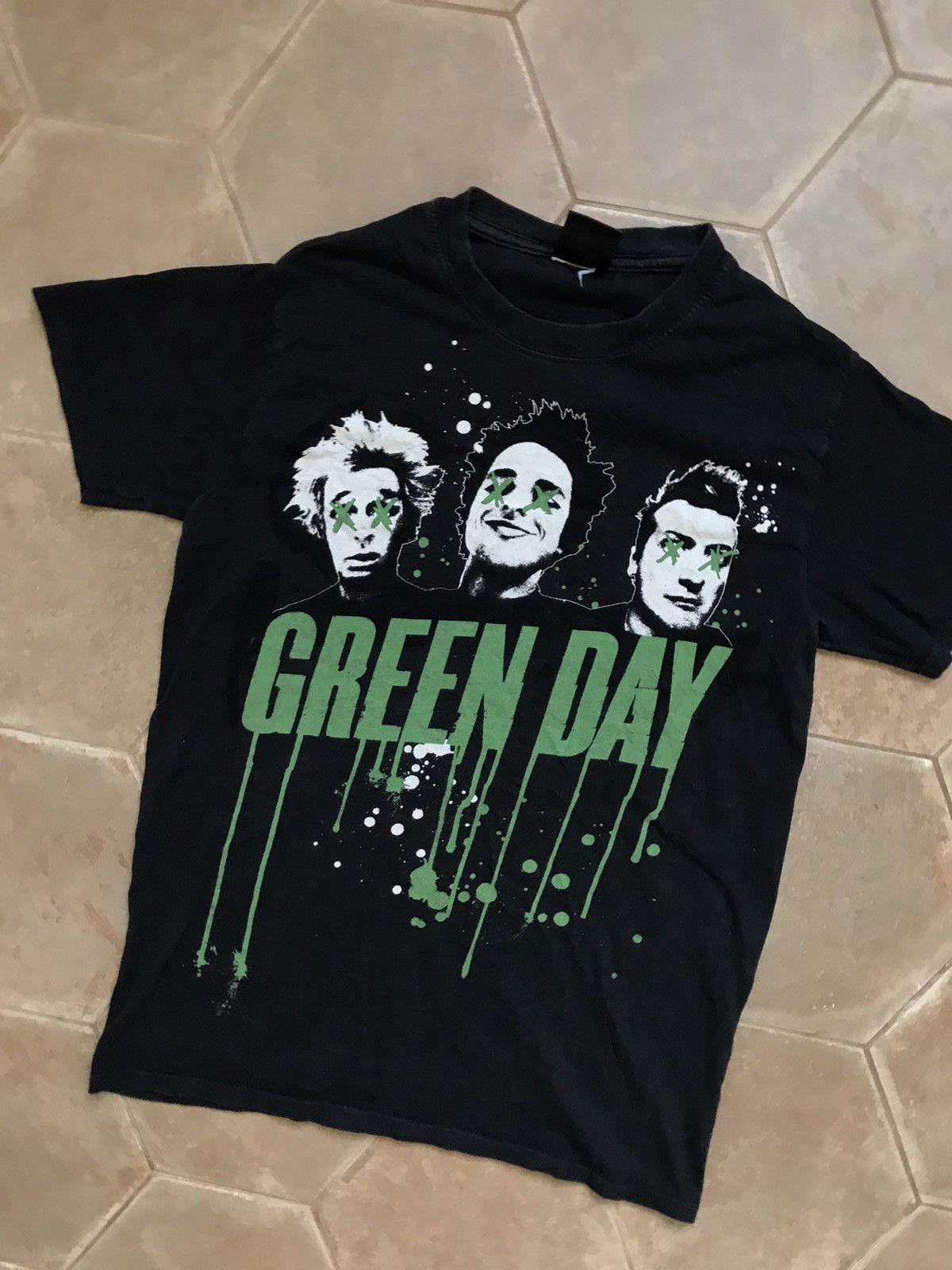 Band Tees × Vintage VINTAGE Y2K GREEN DAY FACE TEE Size US S / EU 44-46 / 1 - 2 Thumbnail
