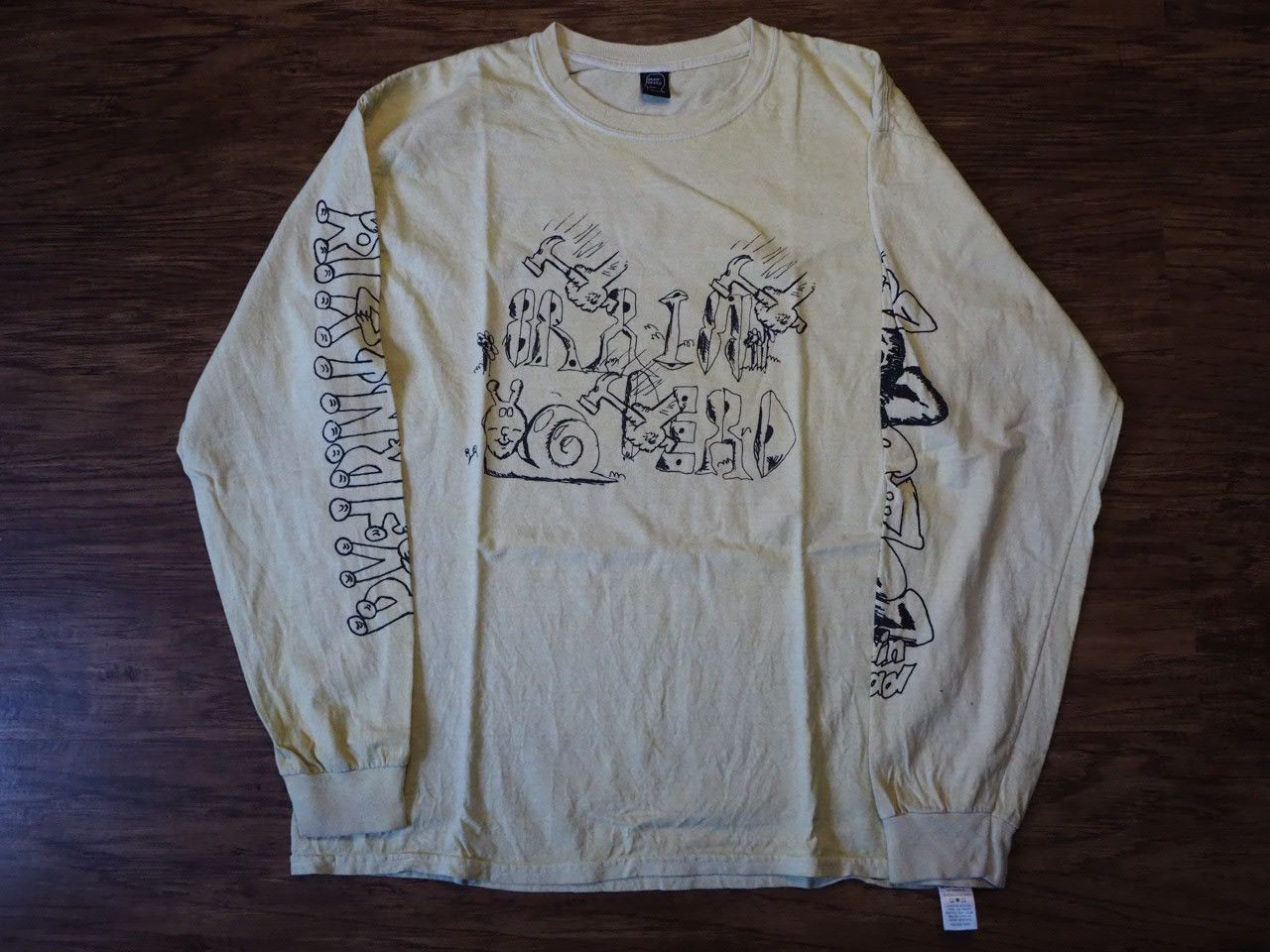 Brain Dead LEON'S GIRLS LONG SLEEVE - WASHED YELLOW Size US M / EU 48-50 / 2 - 1 Thumbnail