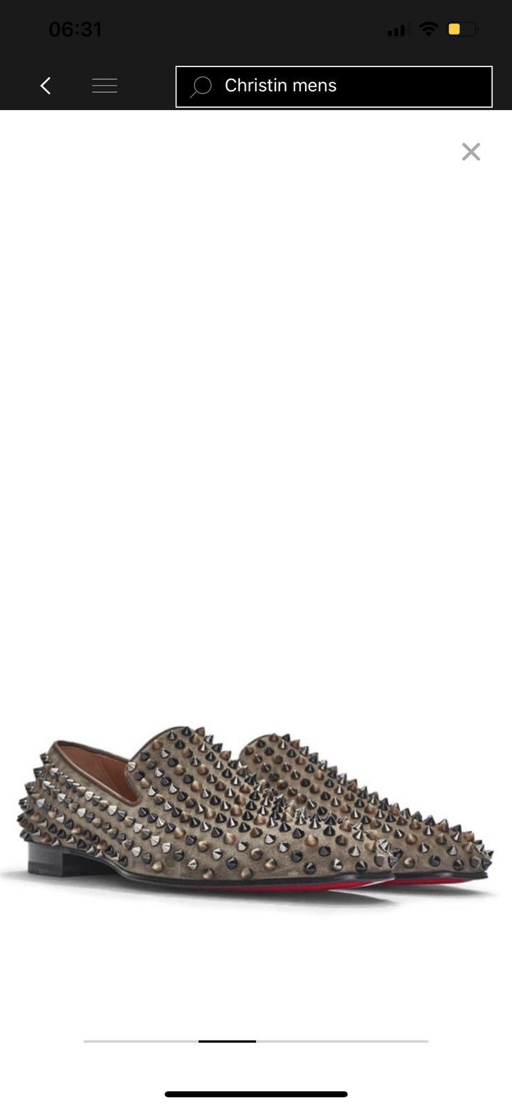 Christian Louboutin Spiked Loafers