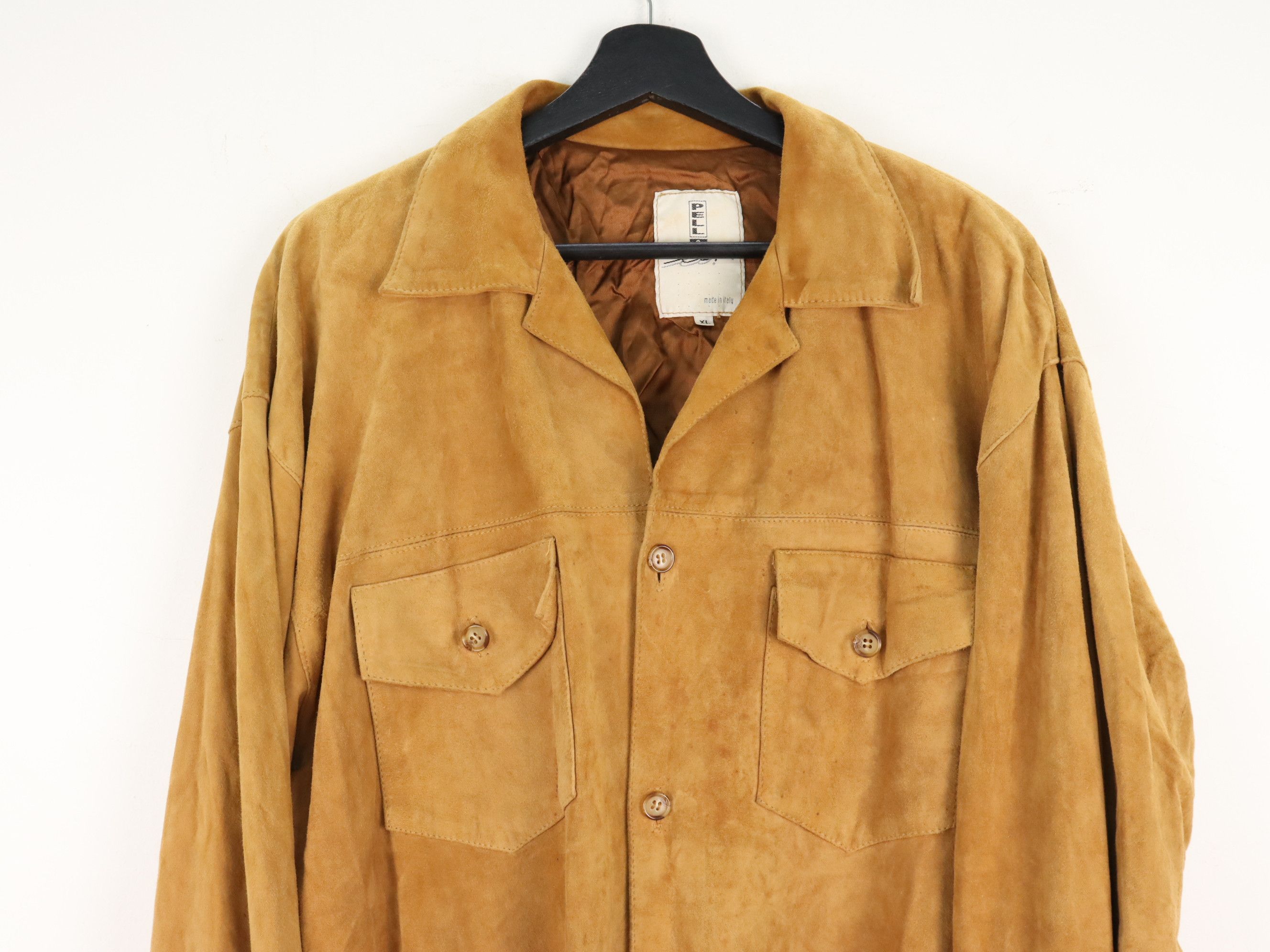Vera Pelle Pell & Co Suede Leather Shirt Size US XL / EU 56 / 4 - 5 Thumbnail