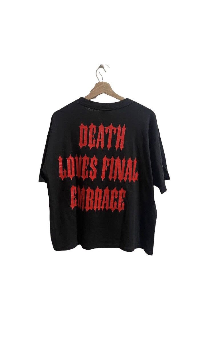 トップス slayer 90s Death Loves Final Embrace Vintage 90s Slayer Death Loves Final Embrace by Giant tee
