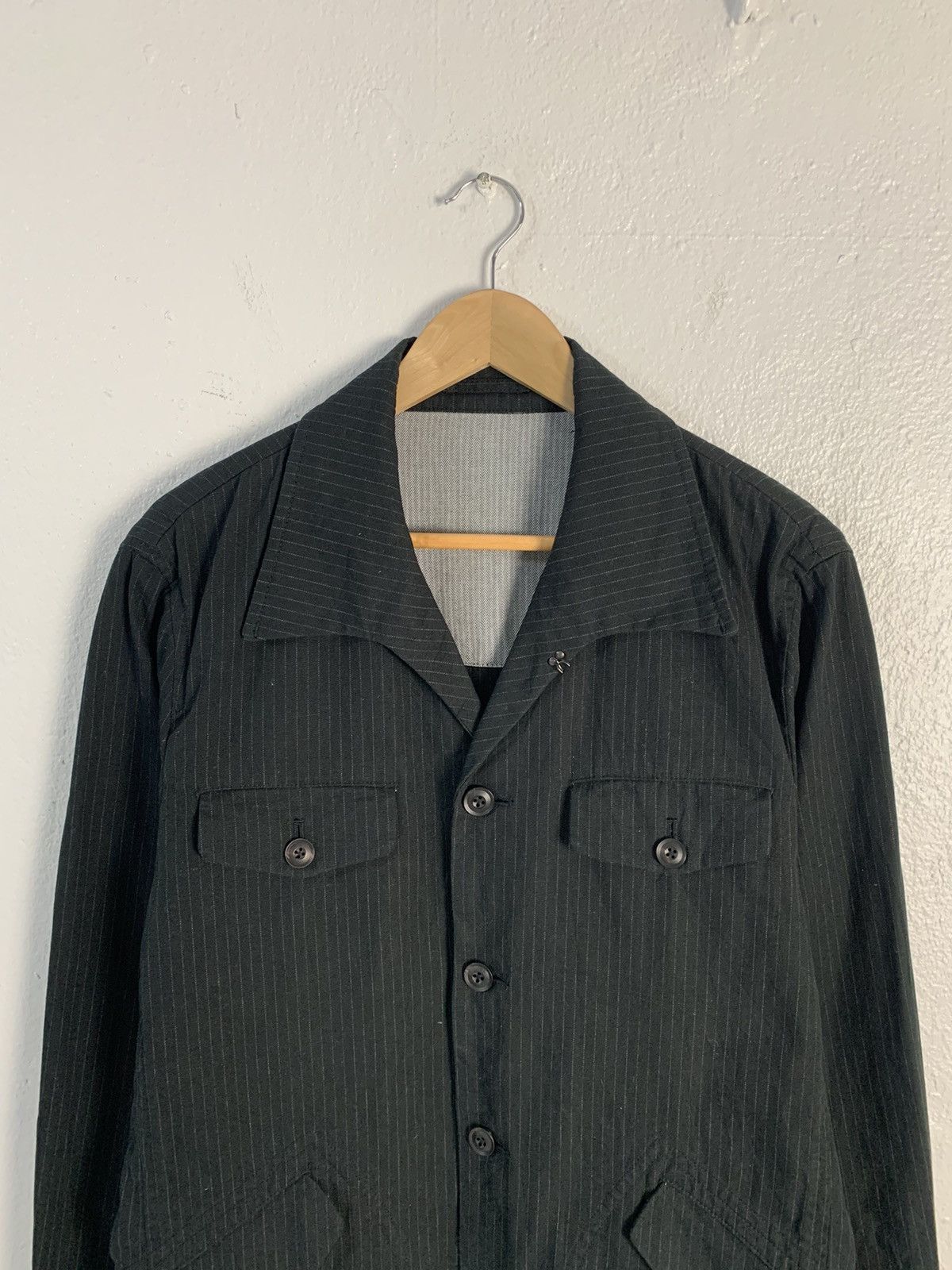 Japanese Brand Jun Men Stripe Jacket Size US L / EU 52-54 / 3 - 4 Thumbnail