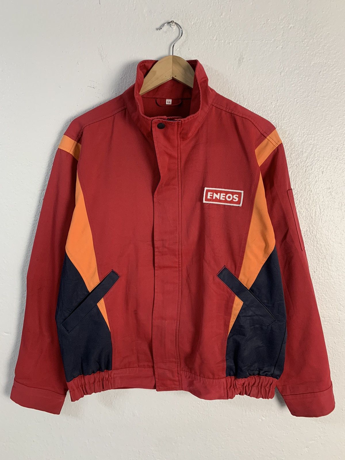 Japanese Brand Eneos Spellout Jacket Size US XL / EU 56 / 4 - 1 Thumbnail