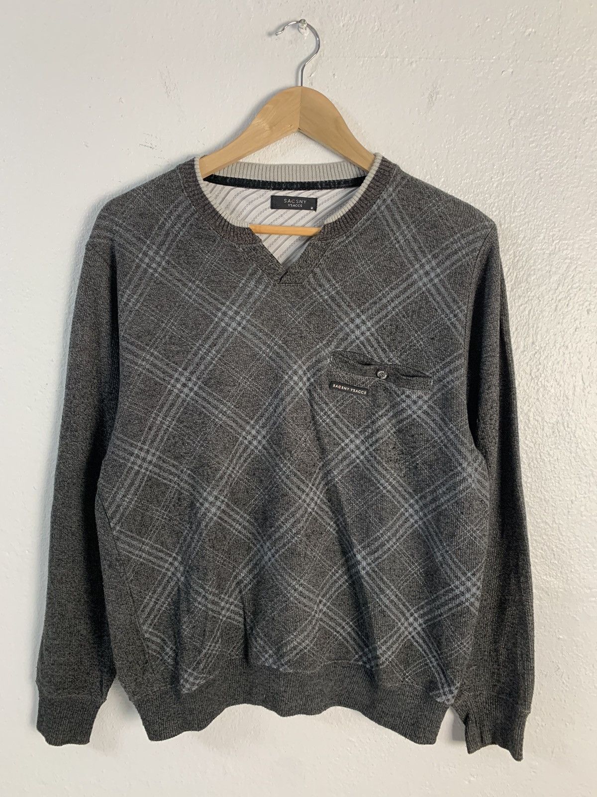 image of Sacsny Y’Saccs Sweater in Grey, Men's (Size Medium)