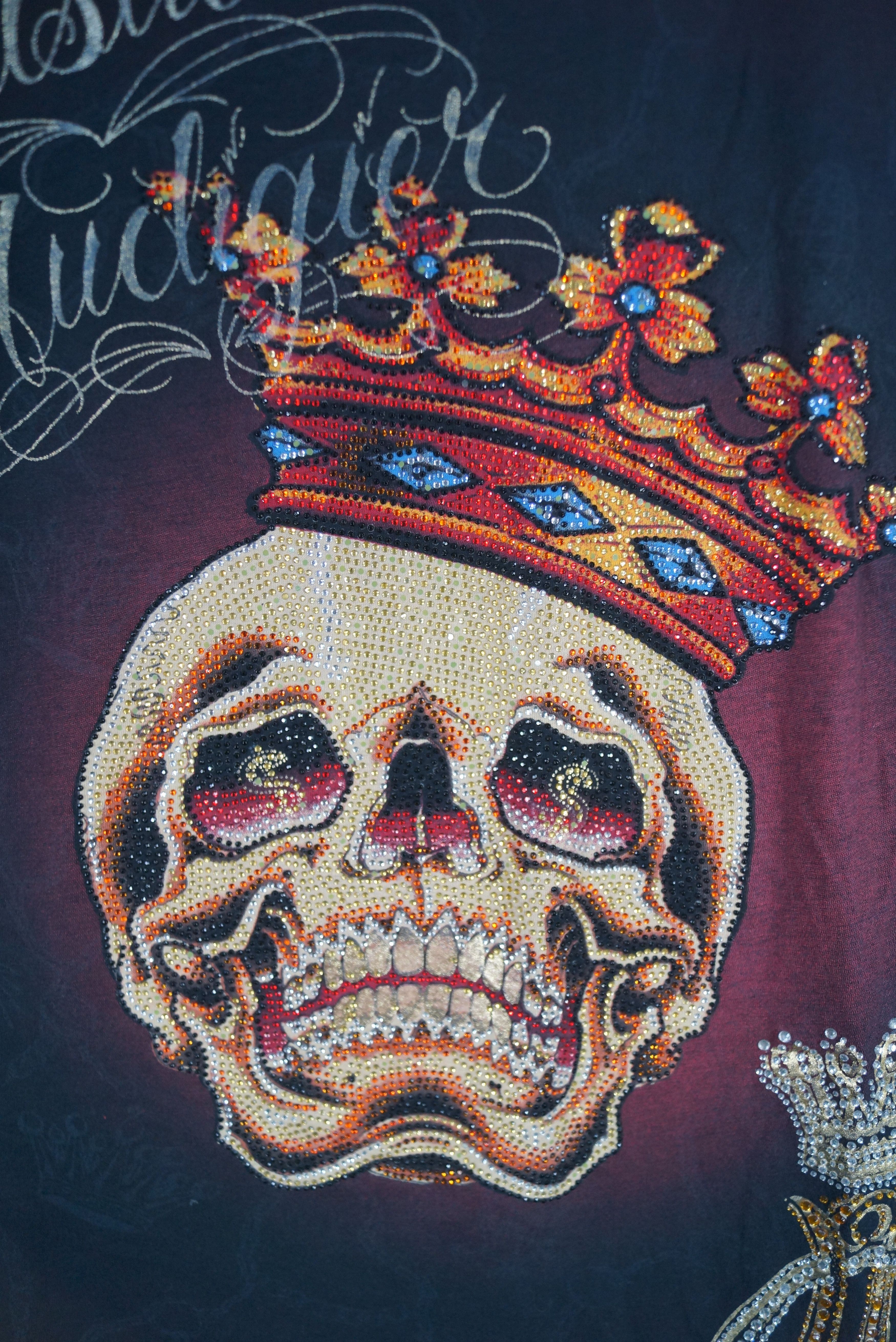 Christian Audigier × Ed Hardy CHRISTIAN AUDIGIER BEADS SKULL DESIGN MANS SHIRT Size US L / EU 52-54 / 3 - 2 Thumbnail