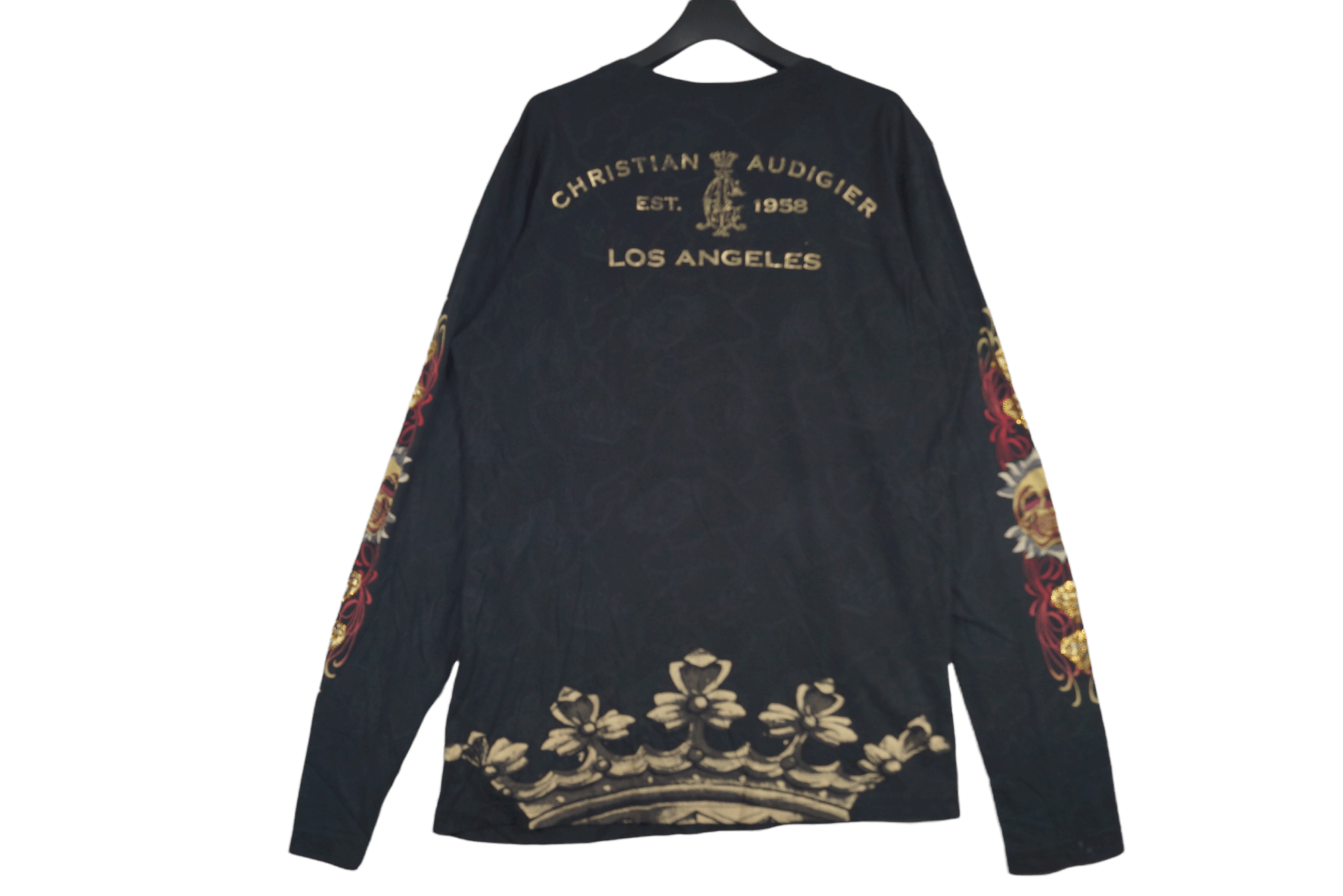 Christian Audigier × Ed Hardy CHRISTIAN AUDIGIER BEADS SKULL DESIGN MANS SHIRT Size US L / EU 52-54 / 3 - 6 Thumbnail