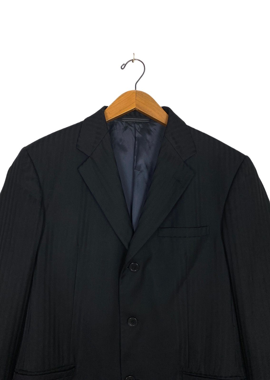 Versace Vintage Versace Classic V2 Pinstripe Blazer Made Italy Size 44L - 4 Thumbnail
