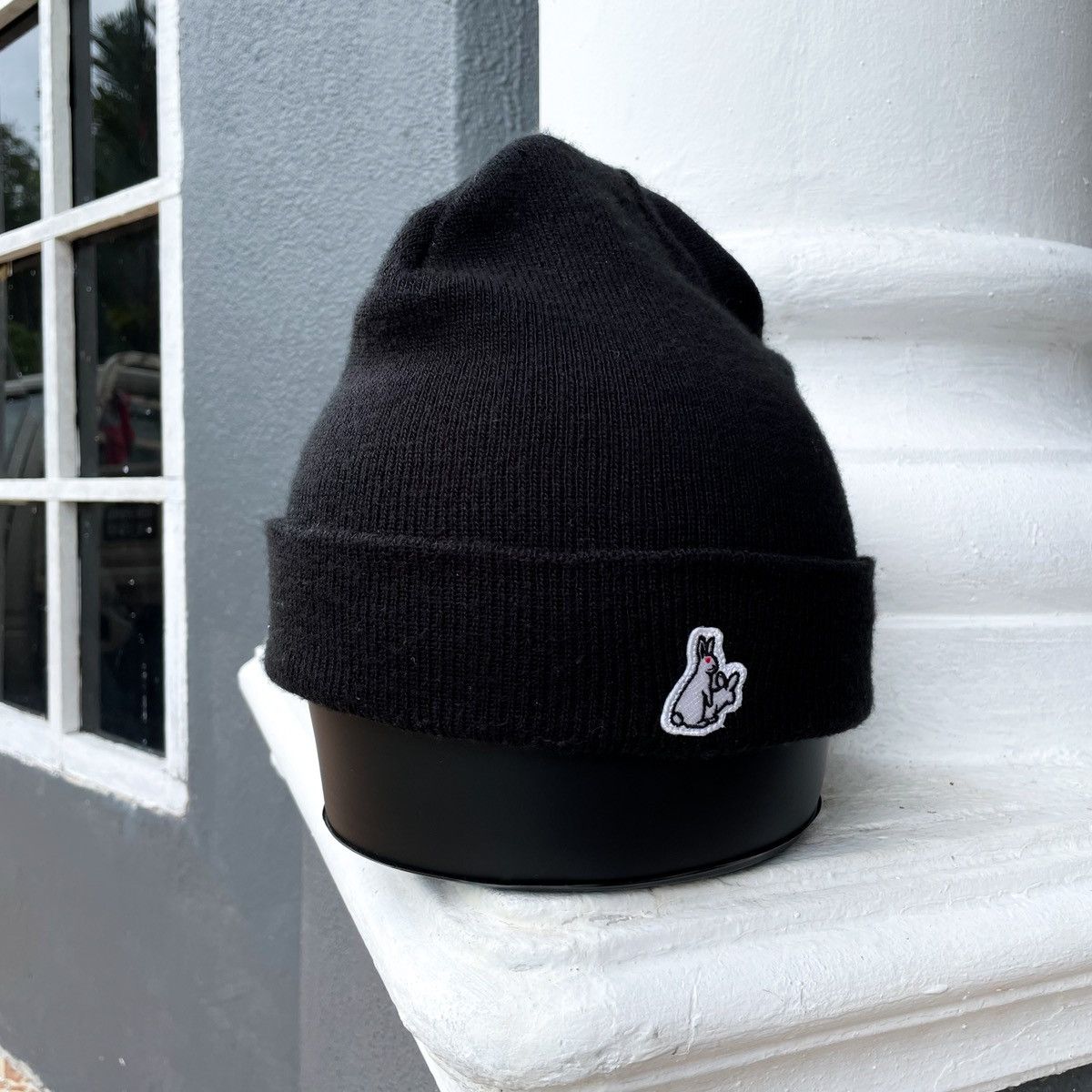 FR2 Bunny Ears Beanie ニット帽　ブラック FR2 × Japanese Brand × Streetwear FR2 FXXKING RABBIT Patch