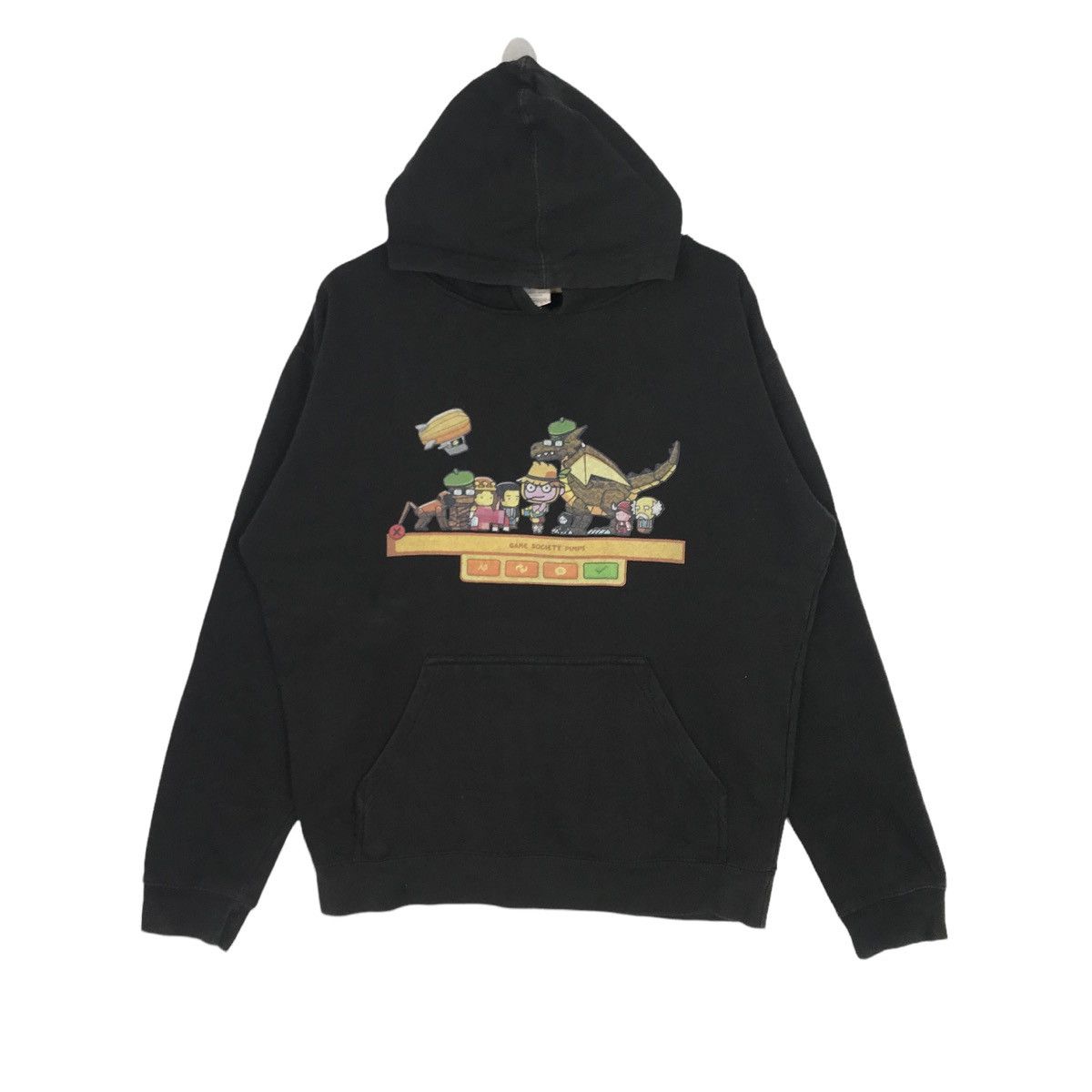 Vintage GAMES SOCIETY PIMPS Hoodies Big Logo Pullover Jumper Menswear