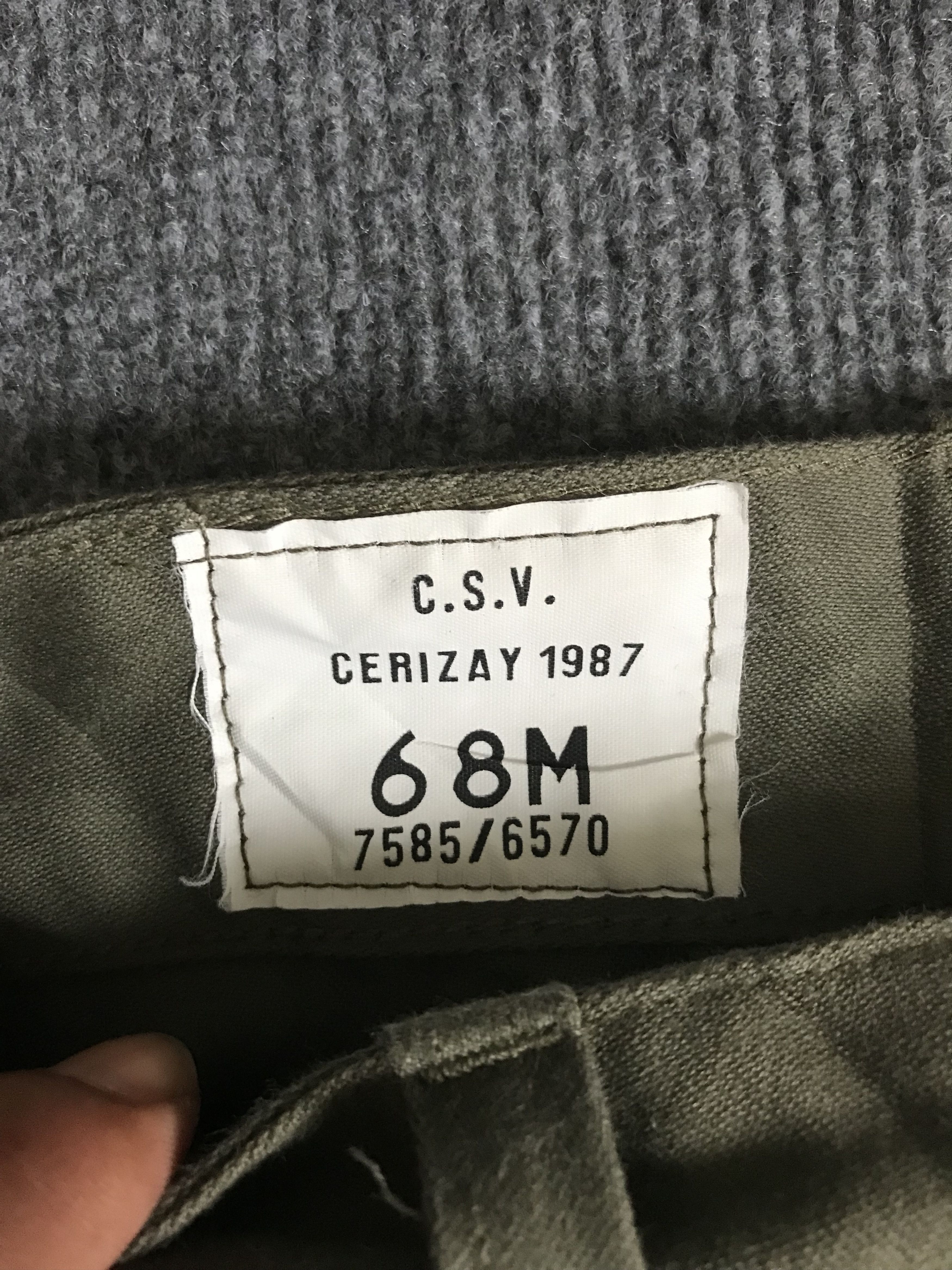Vintage CP176 Vintage 80s French Military Pant Size US 26 / EU 42 - 2 Thumbnail