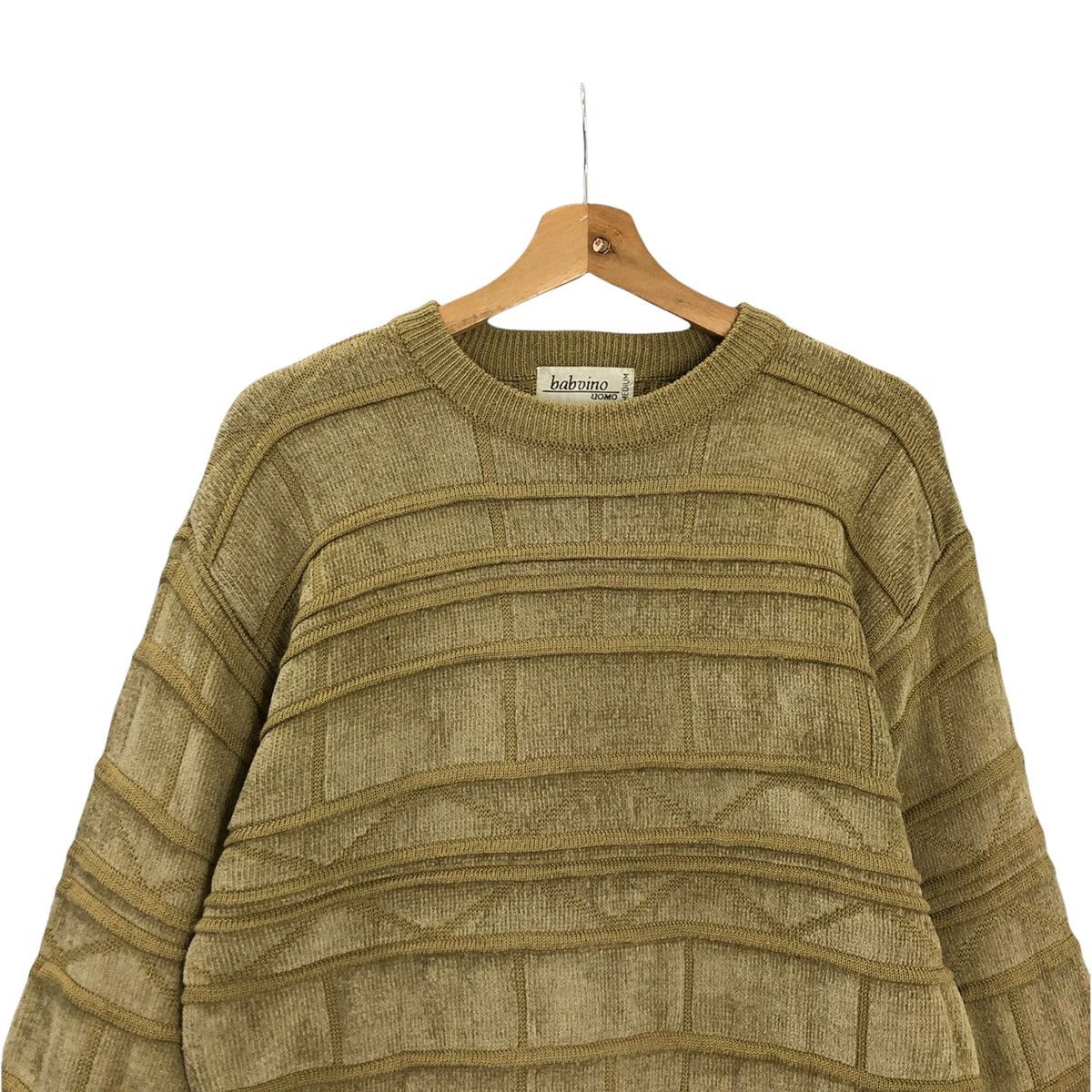 Aran Isles Knitwear Japanase Brand Babvino Uomo Crewneck Sweatshirt Size M Size US M / EU 48-50 / 2 - 4 Thumbnail