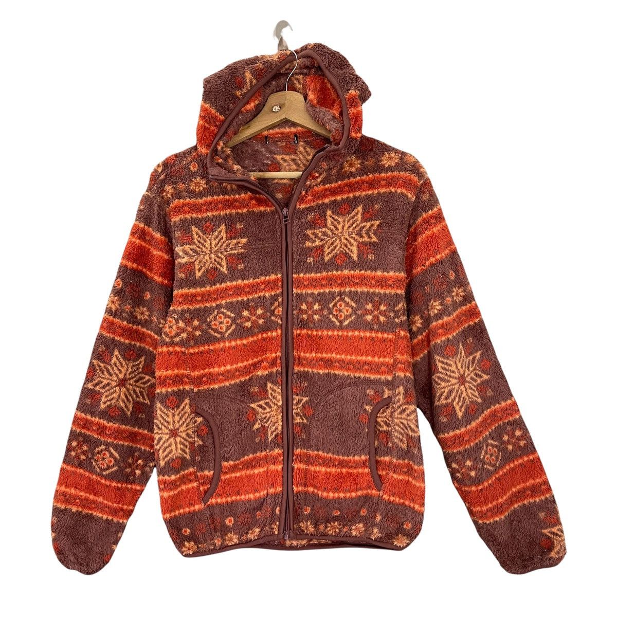 Aran Isles Knitwear GU Art Multicolour Zipper Fleece Size M Size US M / EU 48-50 / 2 - 3 Thumbnail
