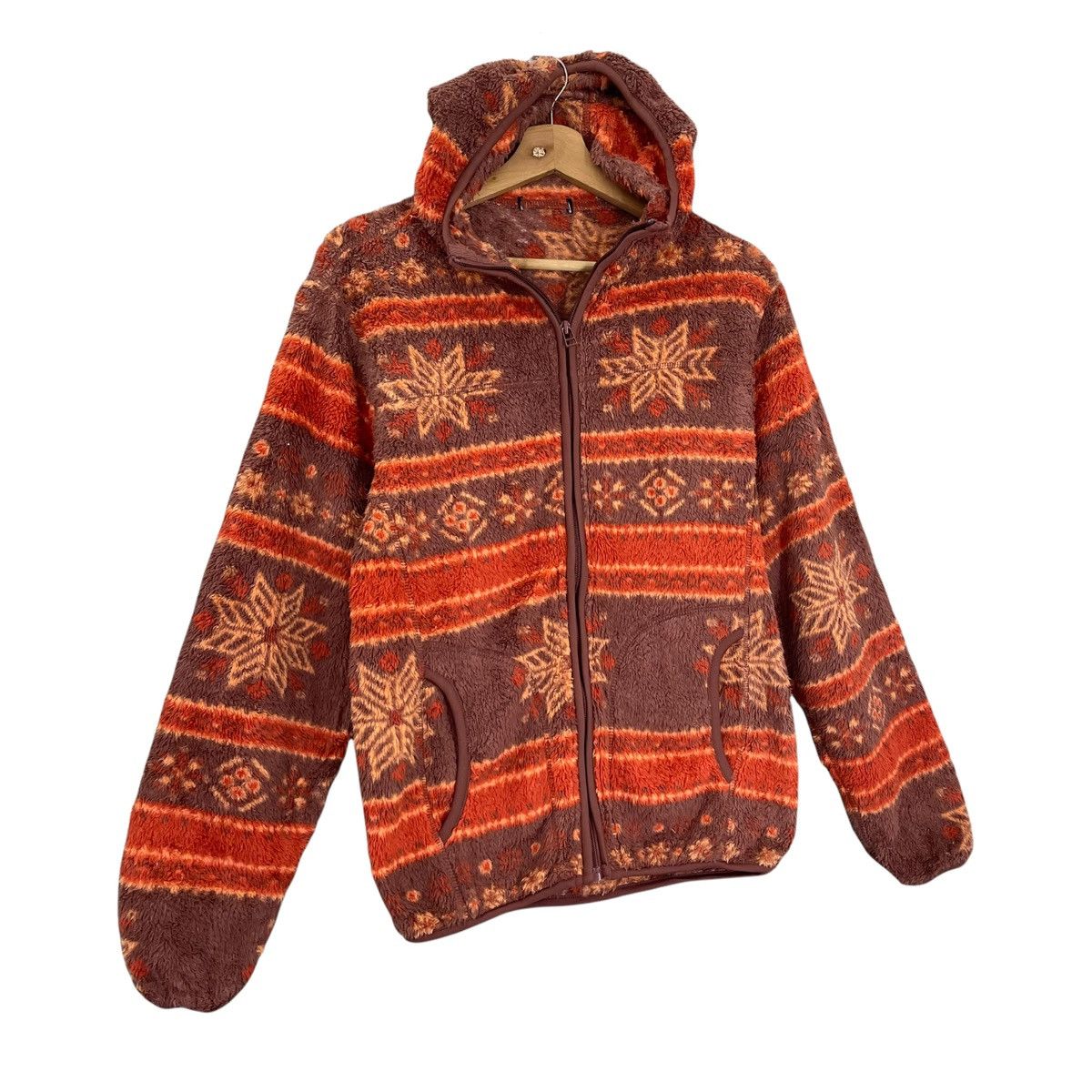 Aran Isles Knitwear GU Art Multicolour Zipper Fleece Size M Size US M / EU 48-50 / 2 - 2 Thumbnail