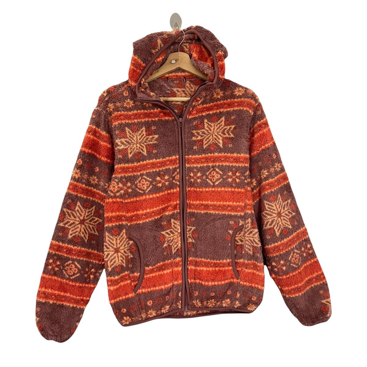 Aran Isles Knitwear GU Art Multicolour Zipper Fleece Size M Size US M / EU 48-50 / 2 - 1 Thumbnail