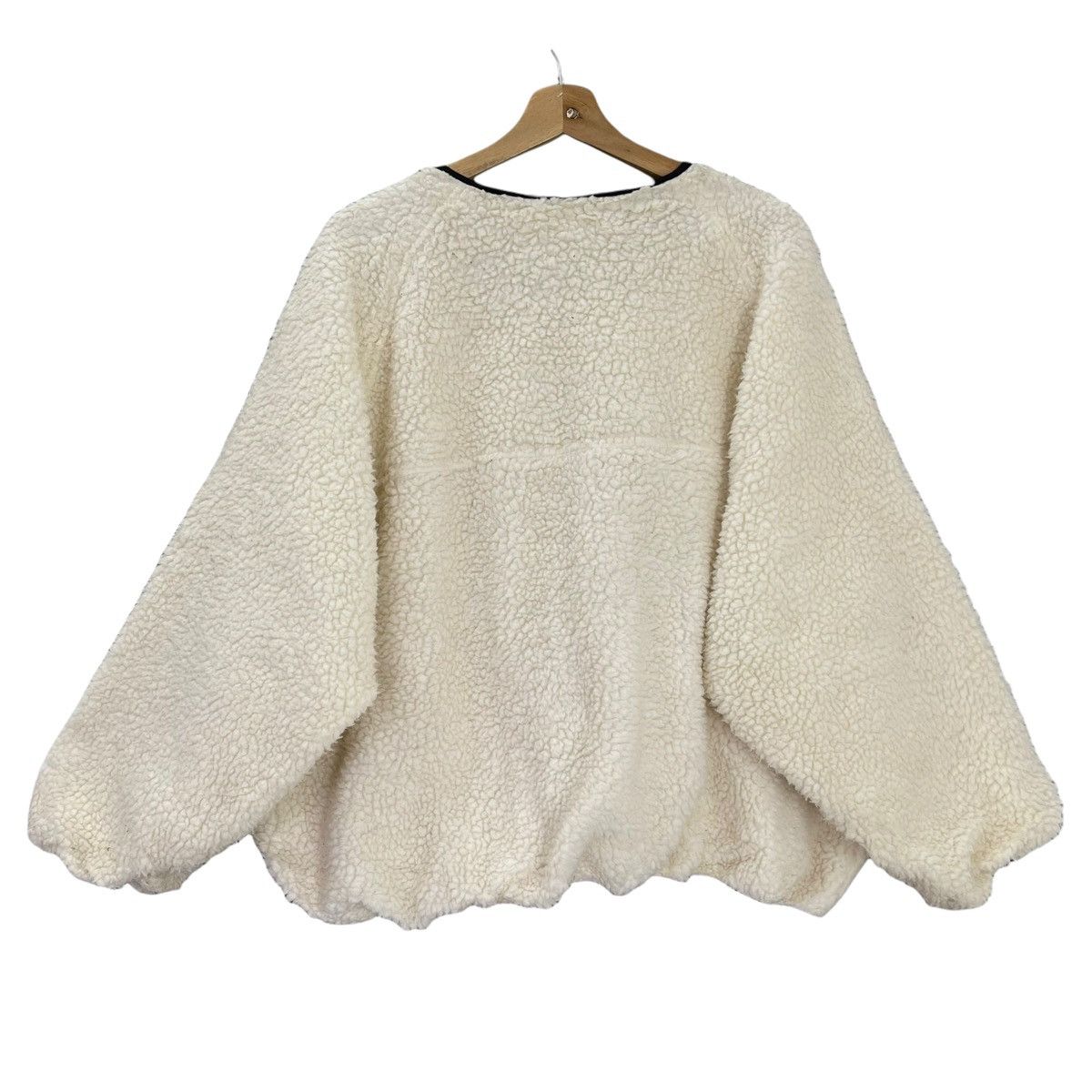 Aran Isles Knitwear × Japanese Brand Vintage 90s First Down Zipper Fleece Oversize M Size US M / EU 48-50 / 2 - 7 Thumbnail