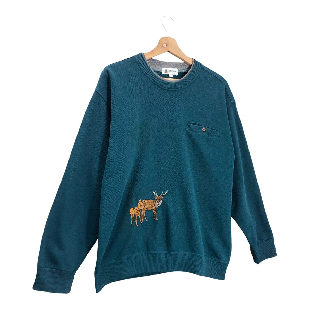Aran Isles Knitwear Deer Sweatshirt Size M Size US M / EU 48-50 / 2 - 2 Thumbnail