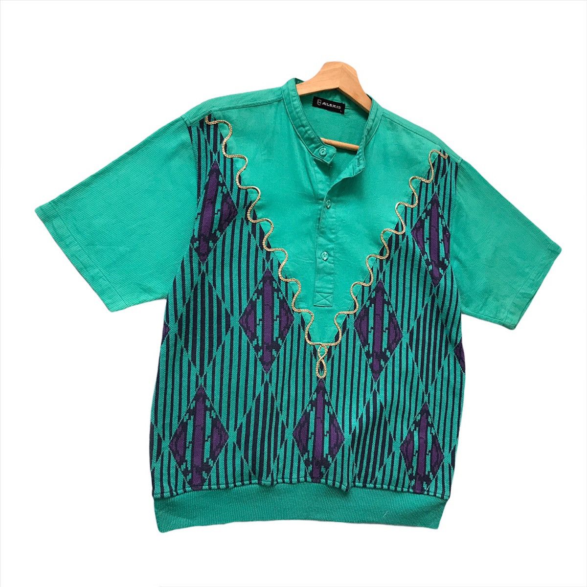 Alexis Mabille Alexis Button Up Crewneck Jumper Short sleeve Shirt Size M Size US M / EU 48-50 / 2 - 2 Thumbnail