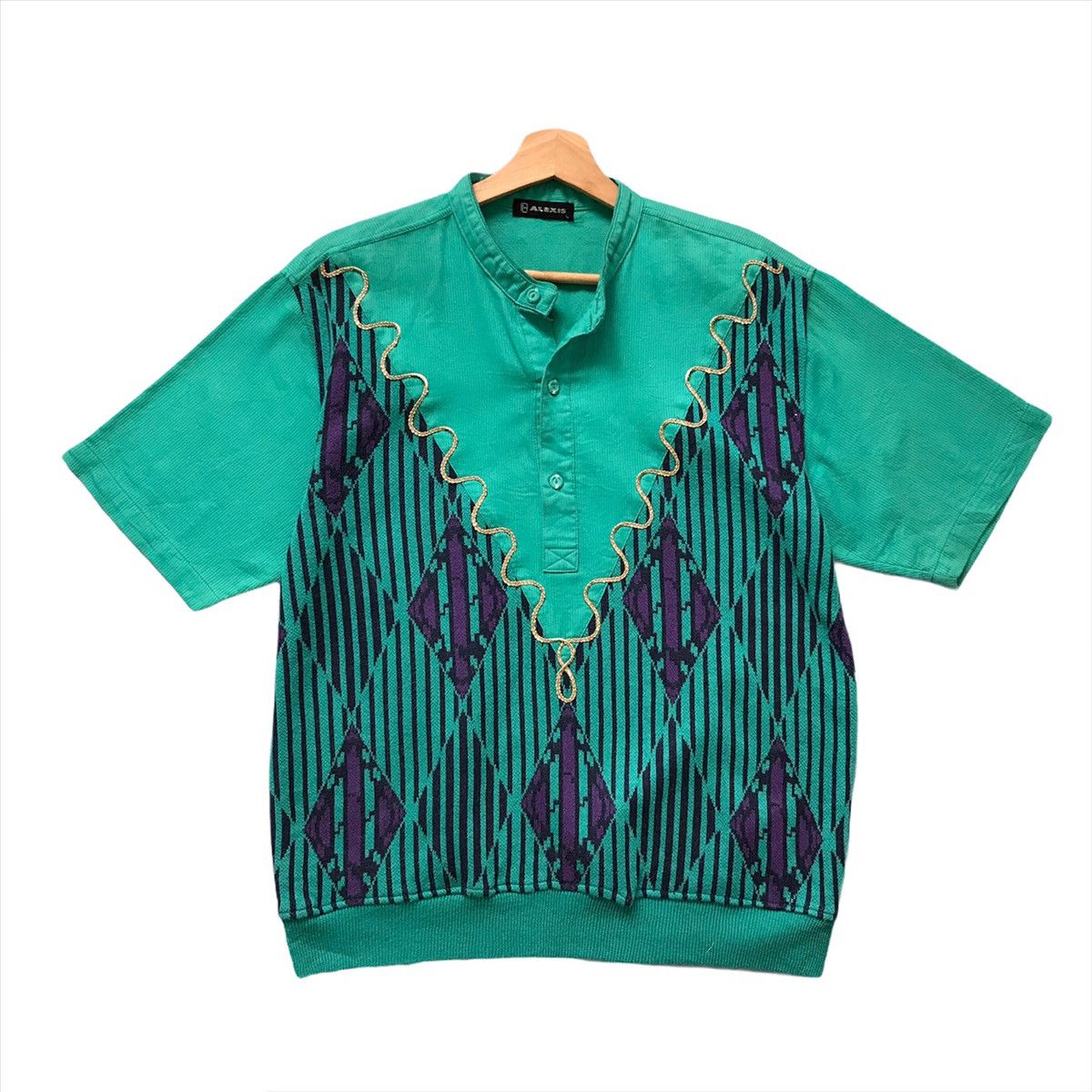 Alexis Mabille Alexis Button Up Crewneck Jumper Short sleeve Shirt Size M Size US M / EU 48-50 / 2 - 1 Thumbnail