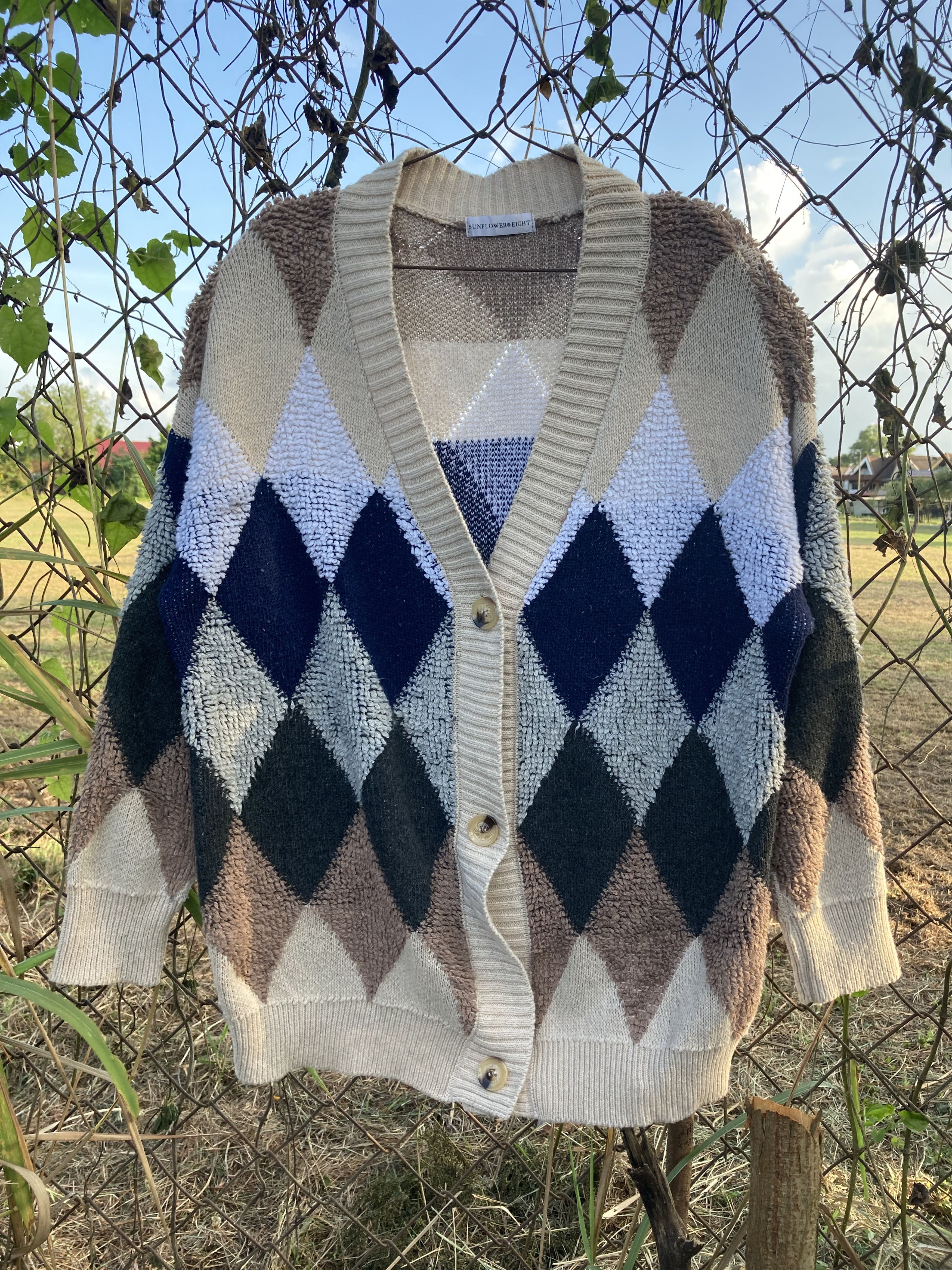 お買い得 amok 別注 sun flower knit サイズS Japanese Brand Amok exclusive sunflower knit | Grailed