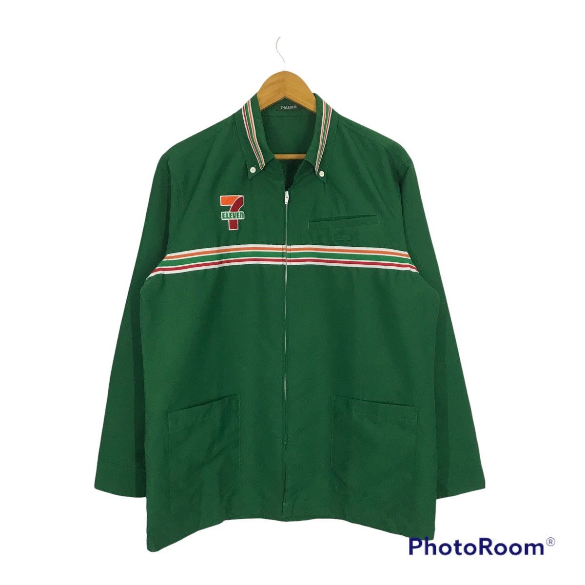 Japanese Brand × Vintage 🇯🇵 Vintage 7 Eleven Japan Uniform Workwear Jacket Size US L / EU 52-54 / 3 - 1 Thumbnail
