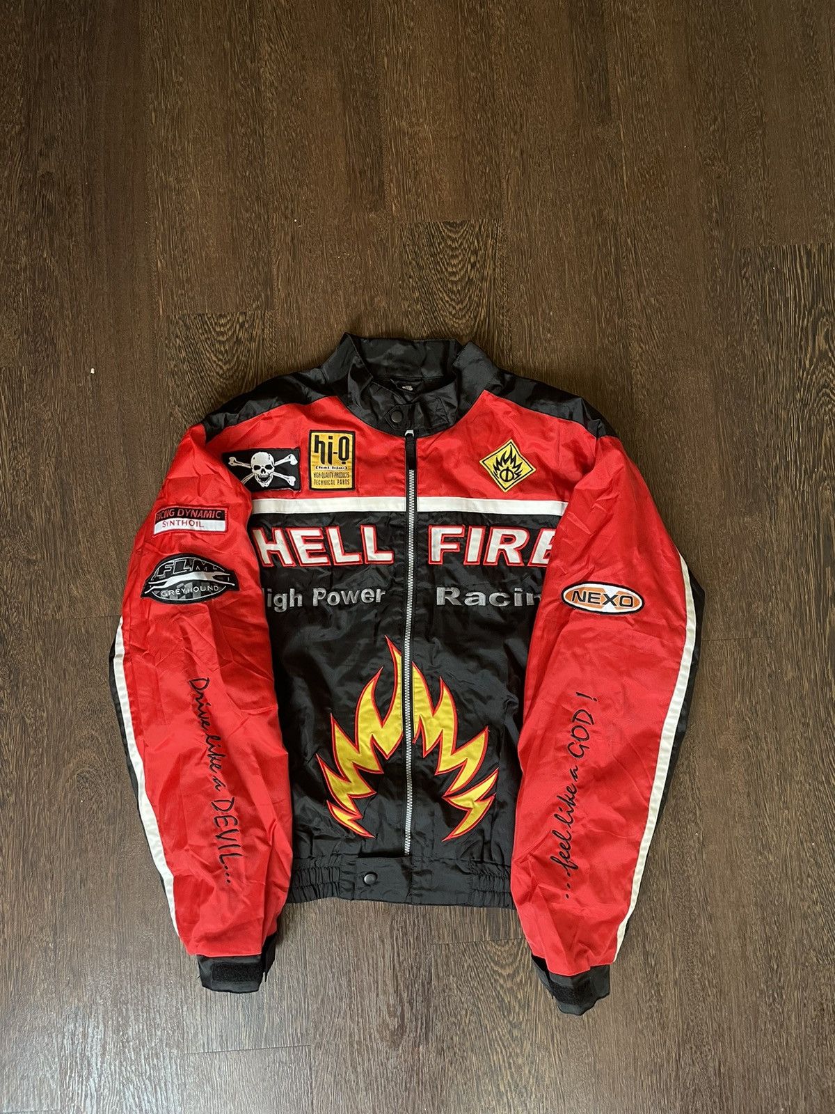 NASCAR Vintage Racing Jacket HellFire | Grailed