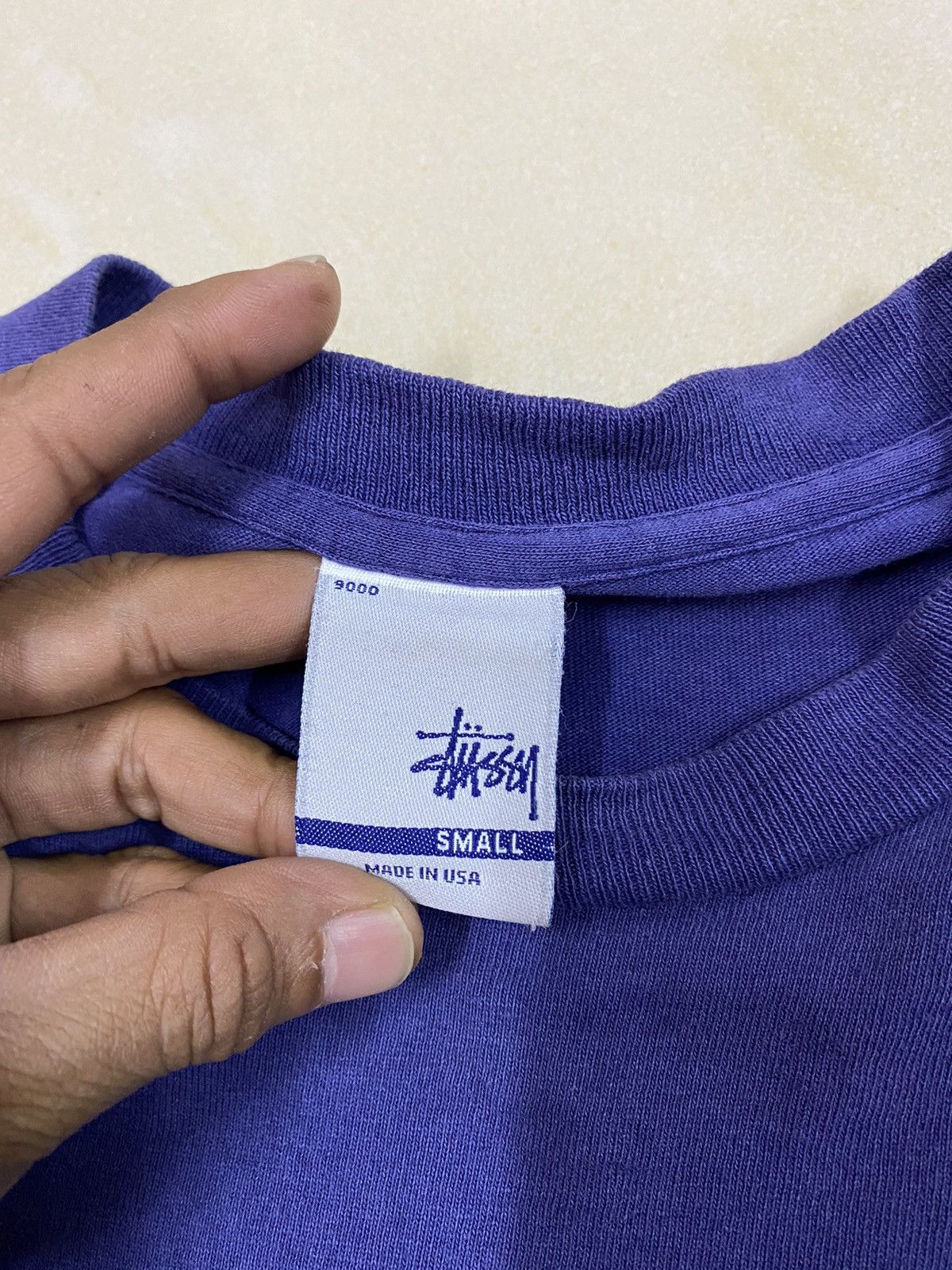 Stussy × Vintage Vintage Stussy Monogram Stucci Faded Distressed Tshirt Size US S / EU 44-46 / 1 - 14 Thumbnail