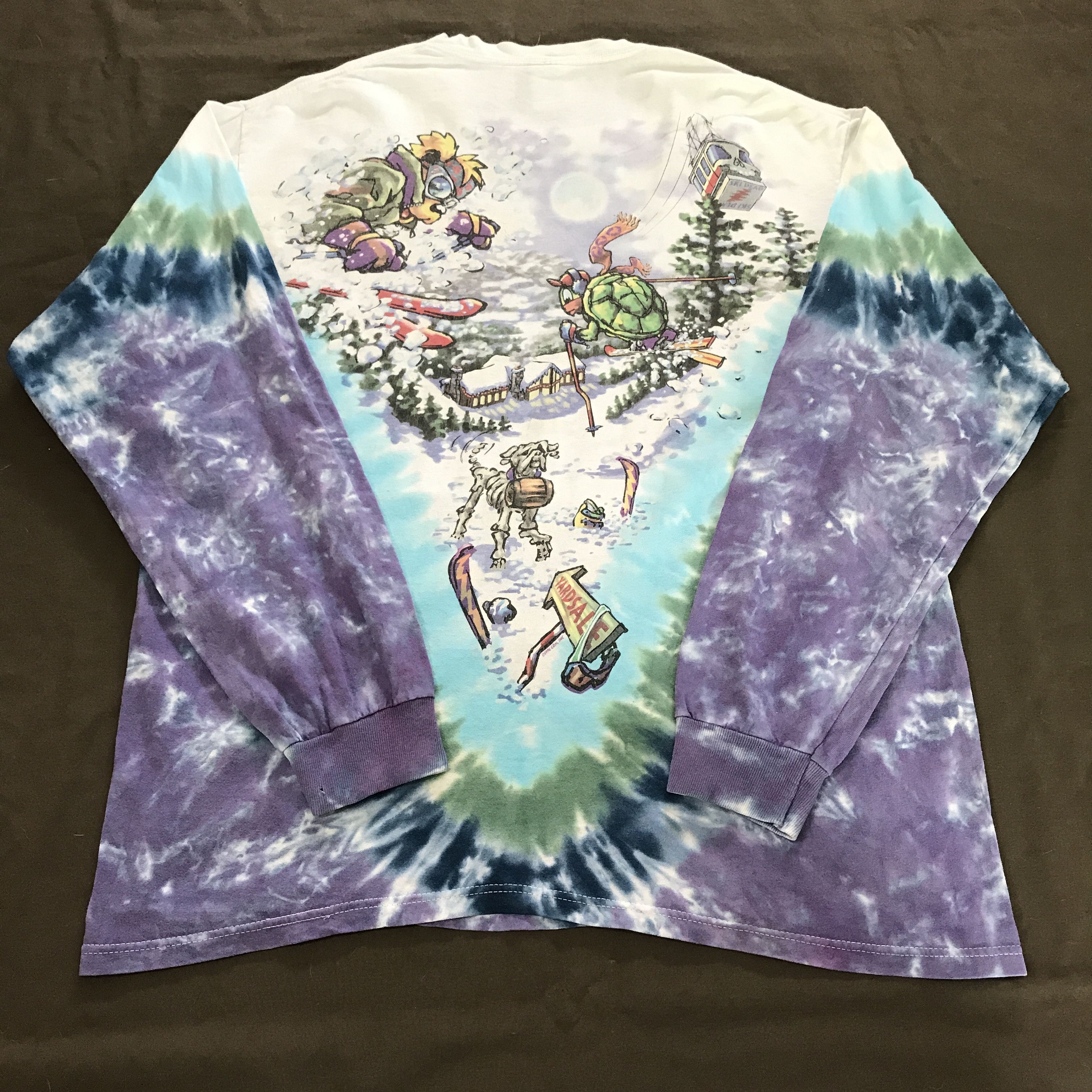 Flatbush Zombies Vintage 90s Grateful Dead Skiing bear Promo Tee XL Size US XL / EU 56 / 4 - 10 Thumbnail