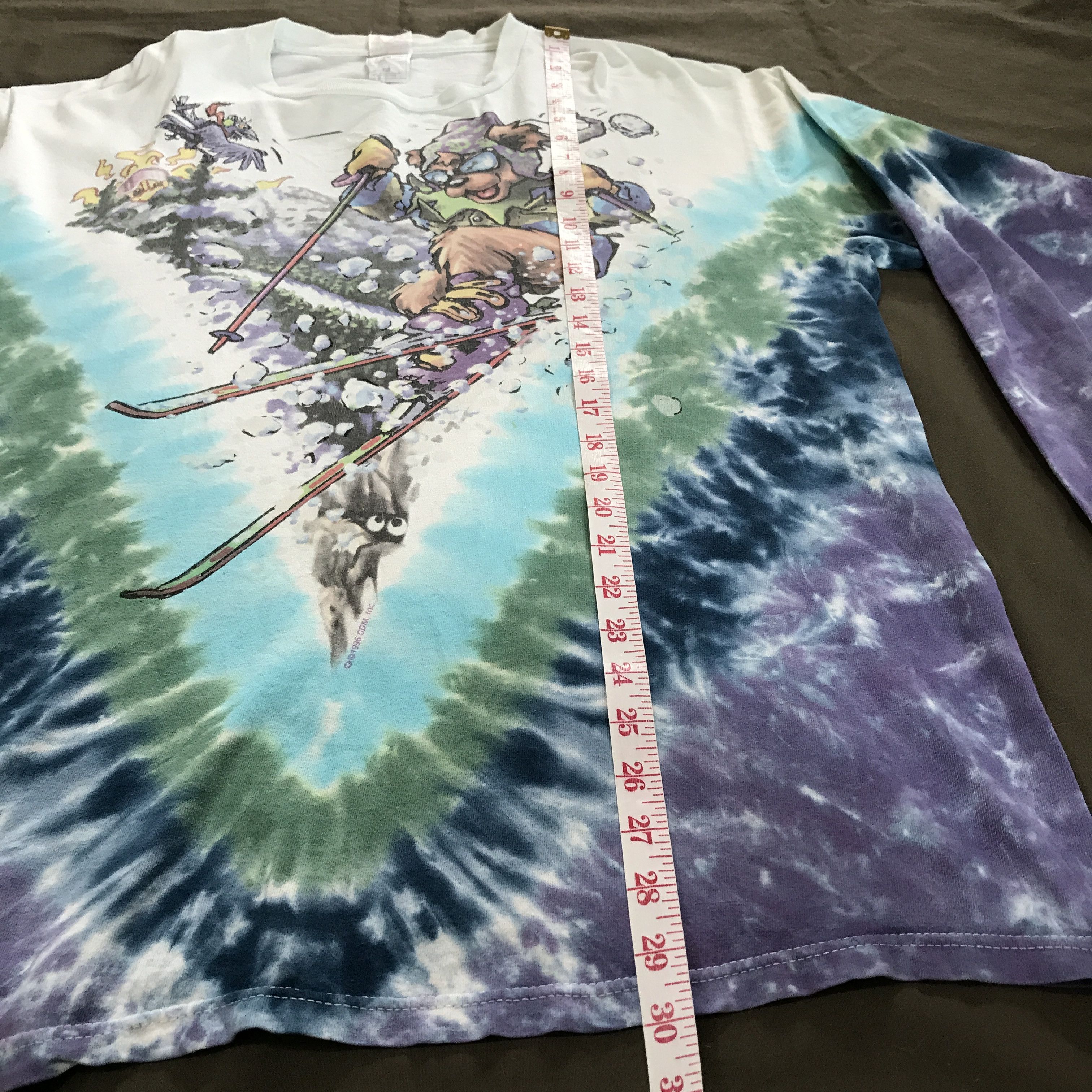 Flatbush Zombies Vintage 90s Grateful Dead Skiing bear Promo Tee XL Size US XL / EU 56 / 4 - 17 Thumbnail