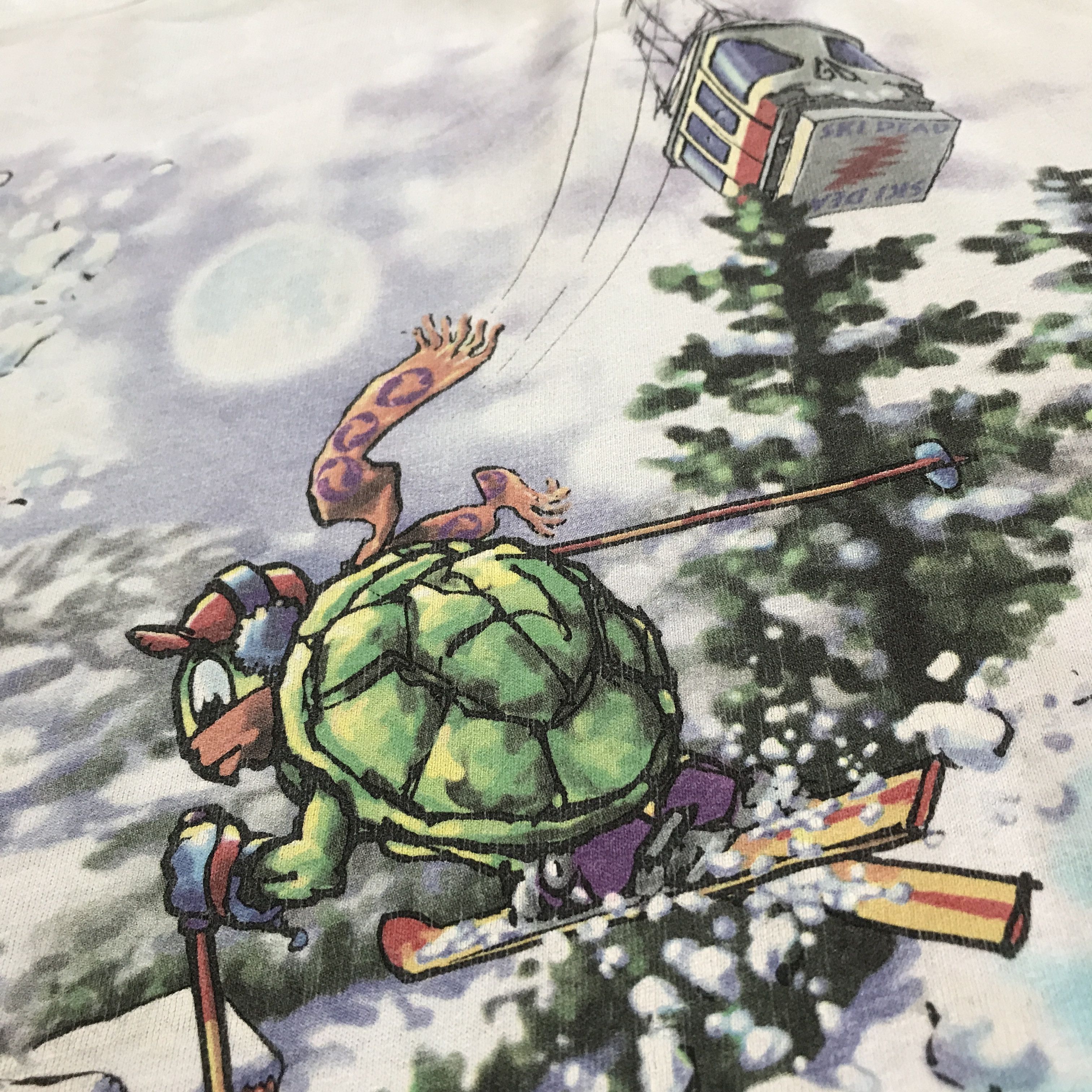 Flatbush Zombies Vintage 90s Grateful Dead Skiing bear Promo Tee XL Size US XL / EU 56 / 4 - 14 Thumbnail