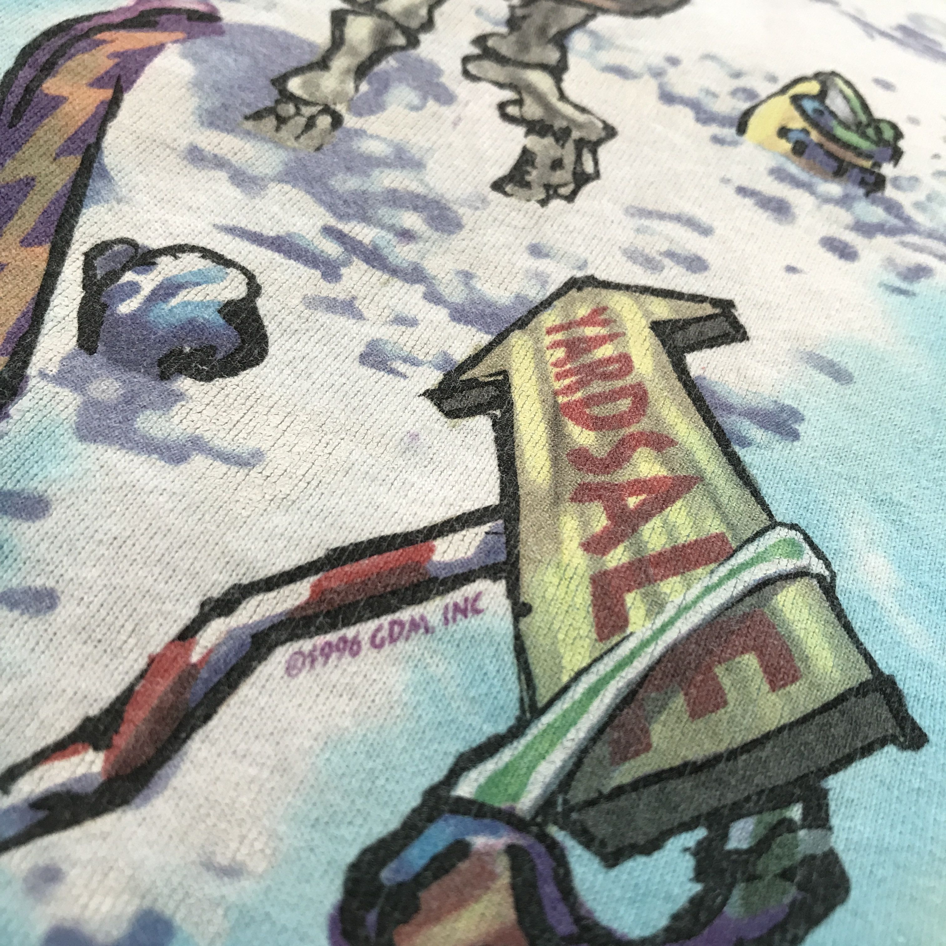 Flatbush Zombies Vintage 90s Grateful Dead Skiing bear Promo Tee XL Size US XL / EU 56 / 4 - 13 Thumbnail