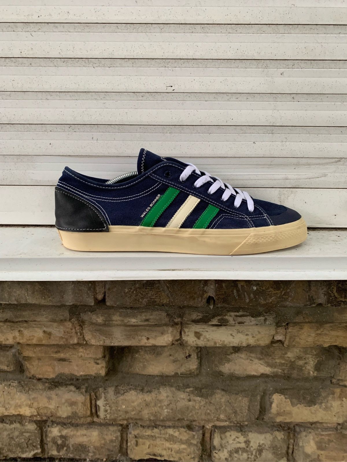 image of Adidas x Wales Bonner Nizza Lo Shoes in Navy, Men's (Size 11.5)