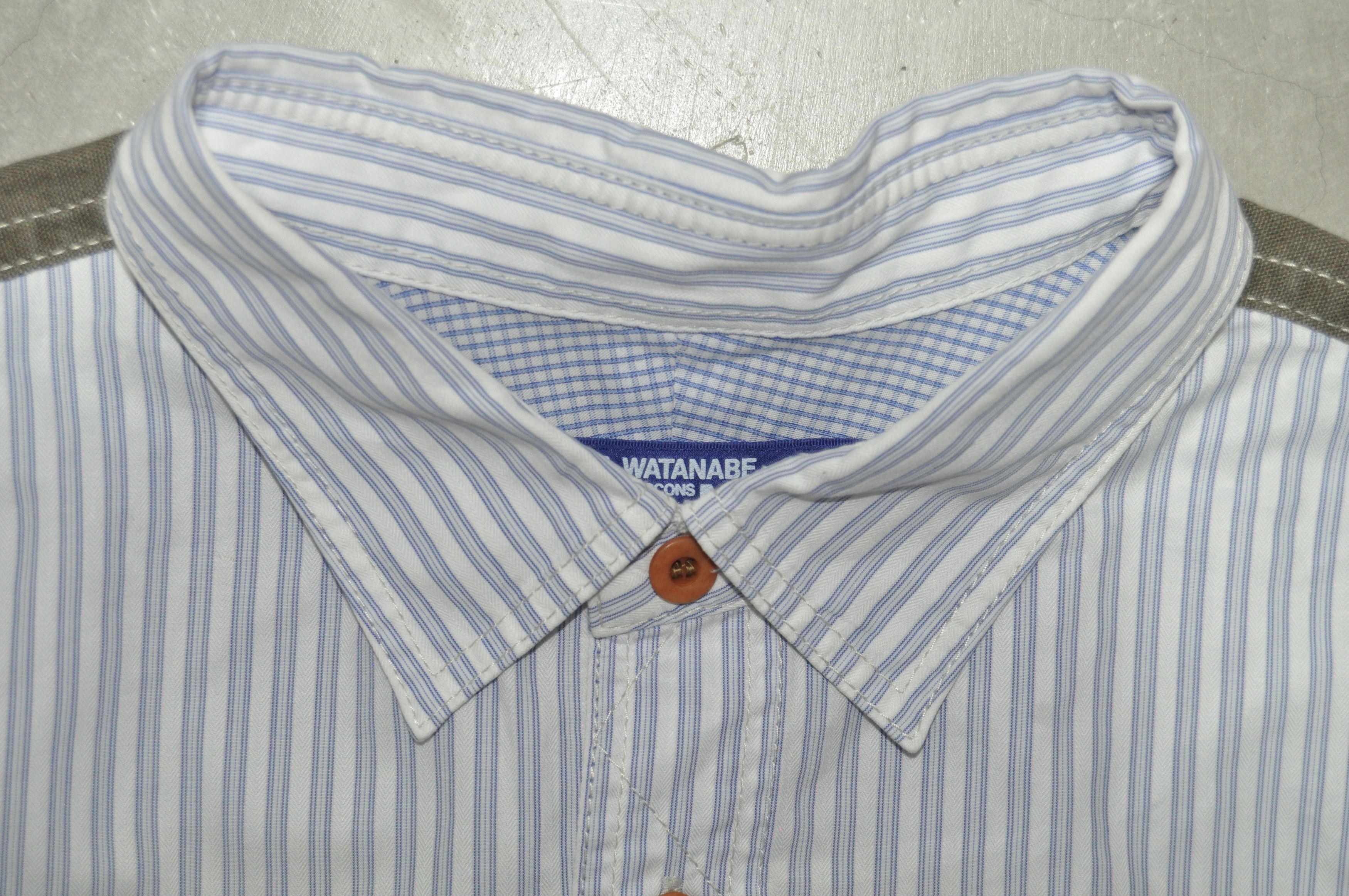 Comme des Garcons Junya Watanabe - CDG - F/W 17 - Contrast Wool Panel Shirt Size US M / EU 48-50 / 2 - 5 Thumbnail
